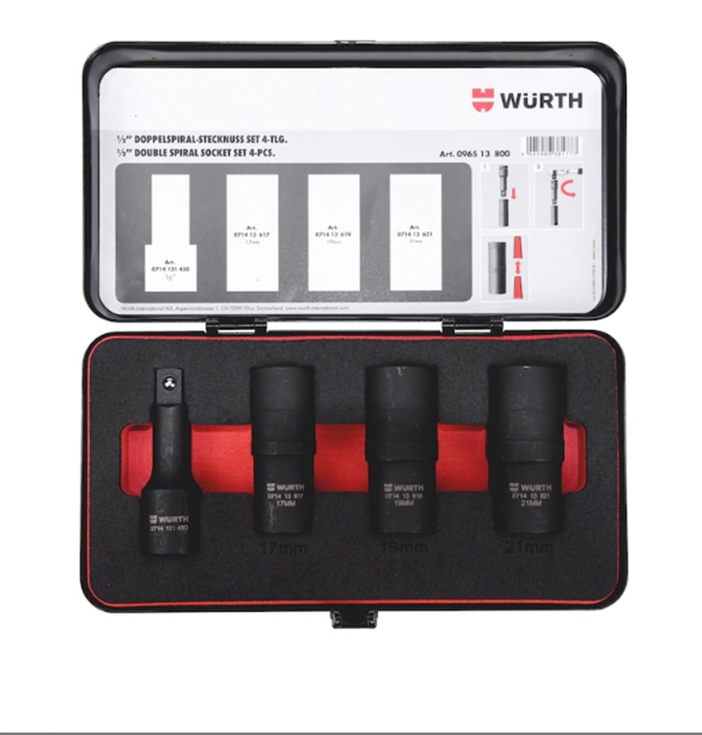 Würth İKİLİ SPİRAL LOKMA ÜRÜN SETİ 096513 800