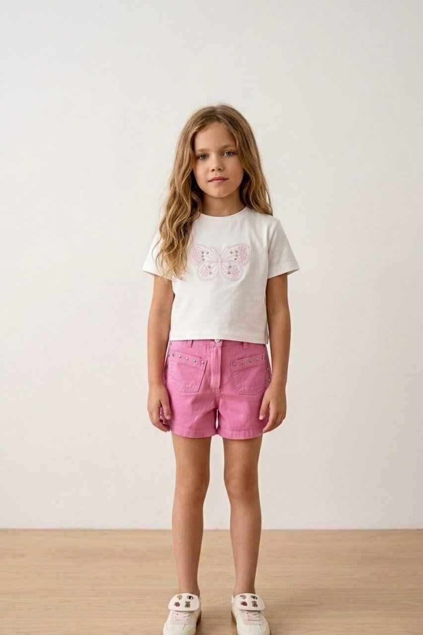 BUTTERFLY TSHIRT ŞORT TAKIM (7-11 YAŞ ARASI)