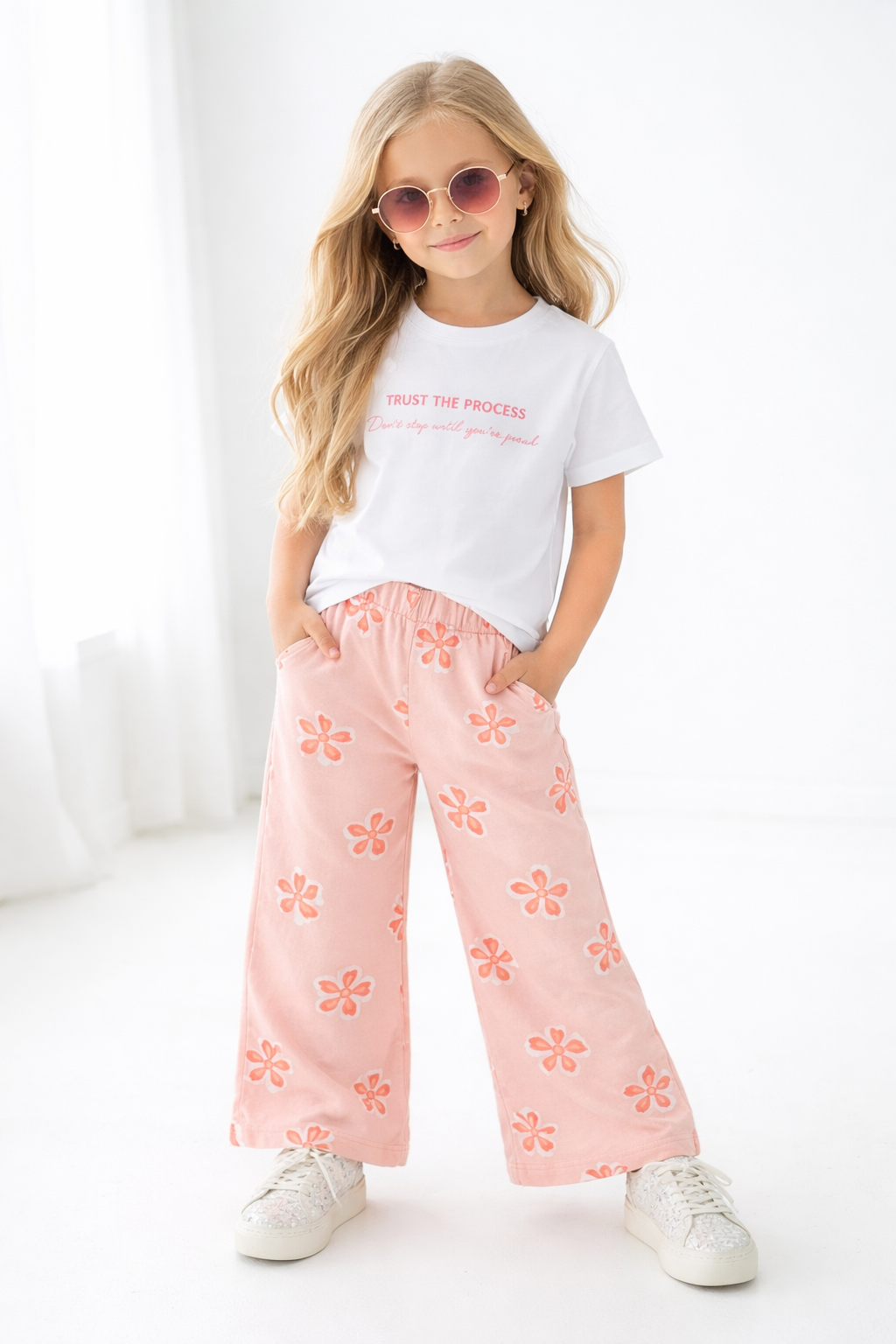 ÇİÇEKLİ PANTOLON TSHIRT TAKIM