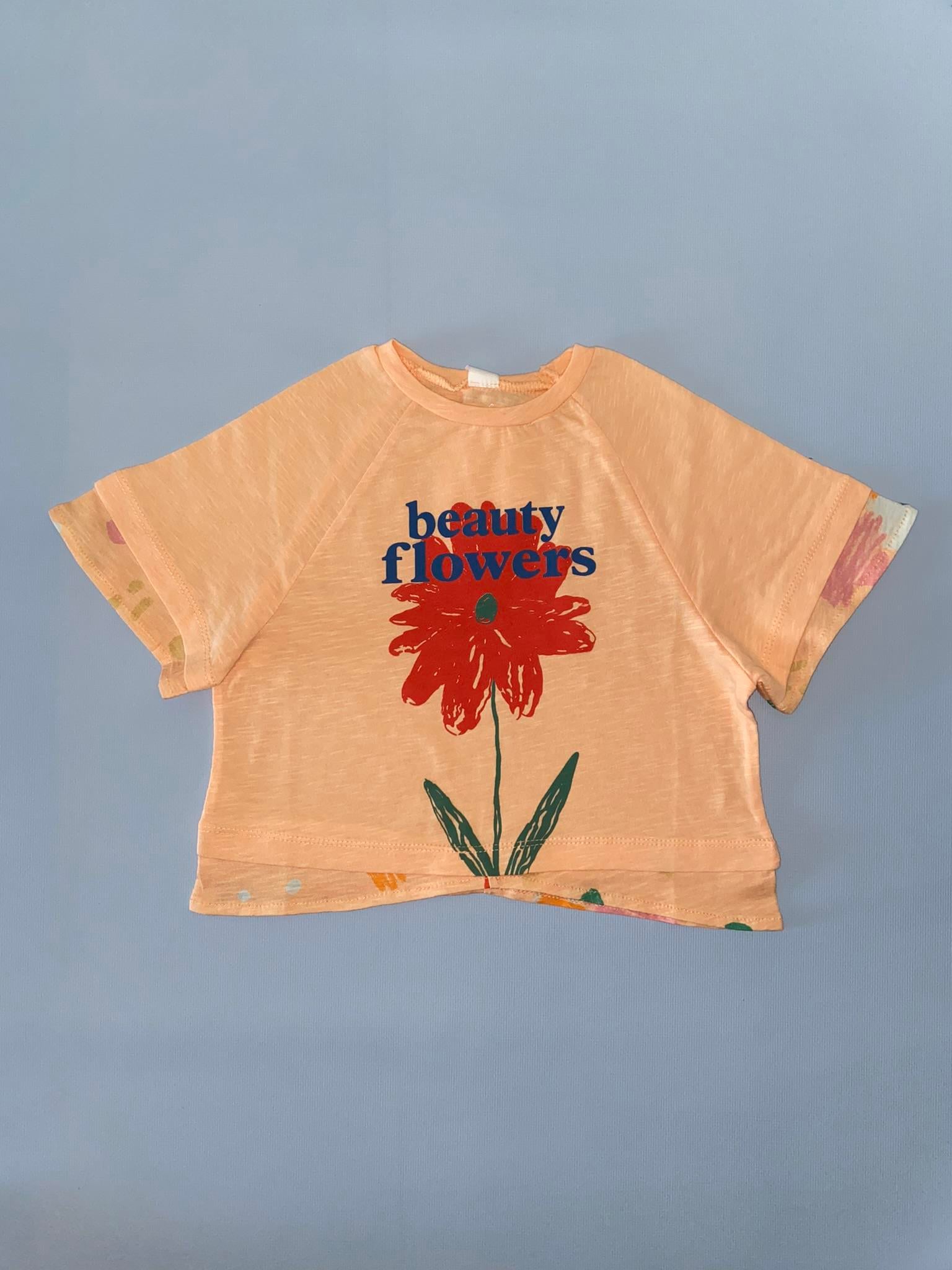 Flowers  Crop Tshirt