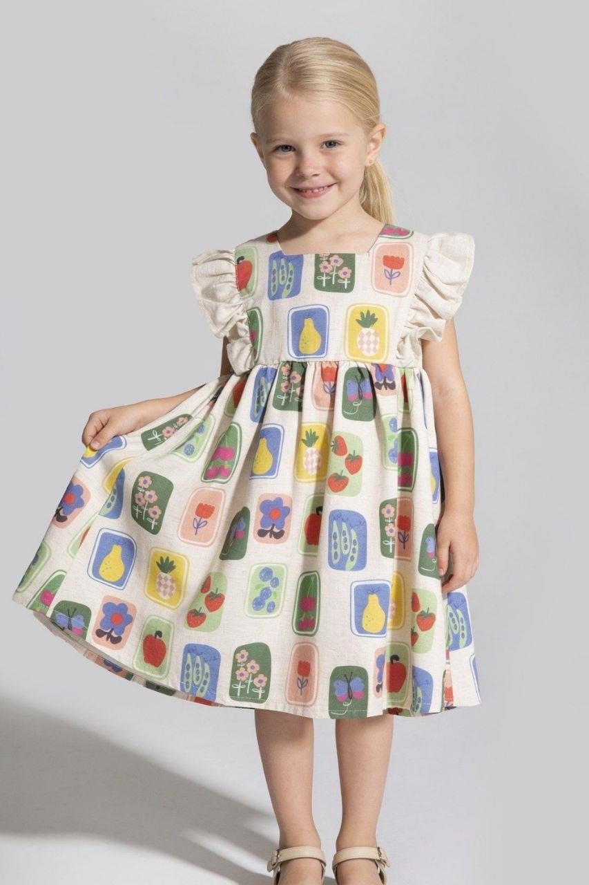 FRUITS KETEN ELBİSE