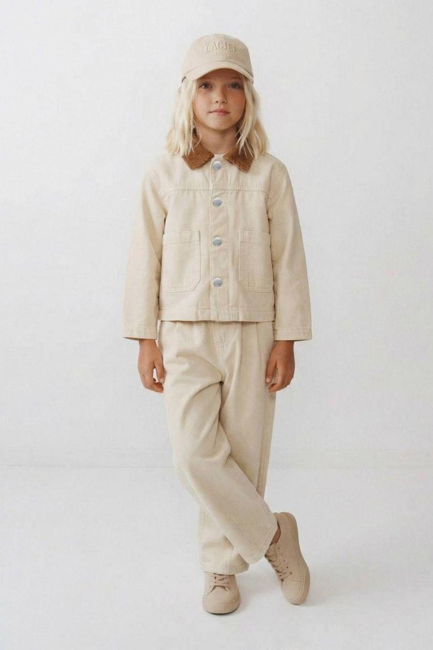LA'CIEL BEJ RENK UNISEX BALOON JEAN