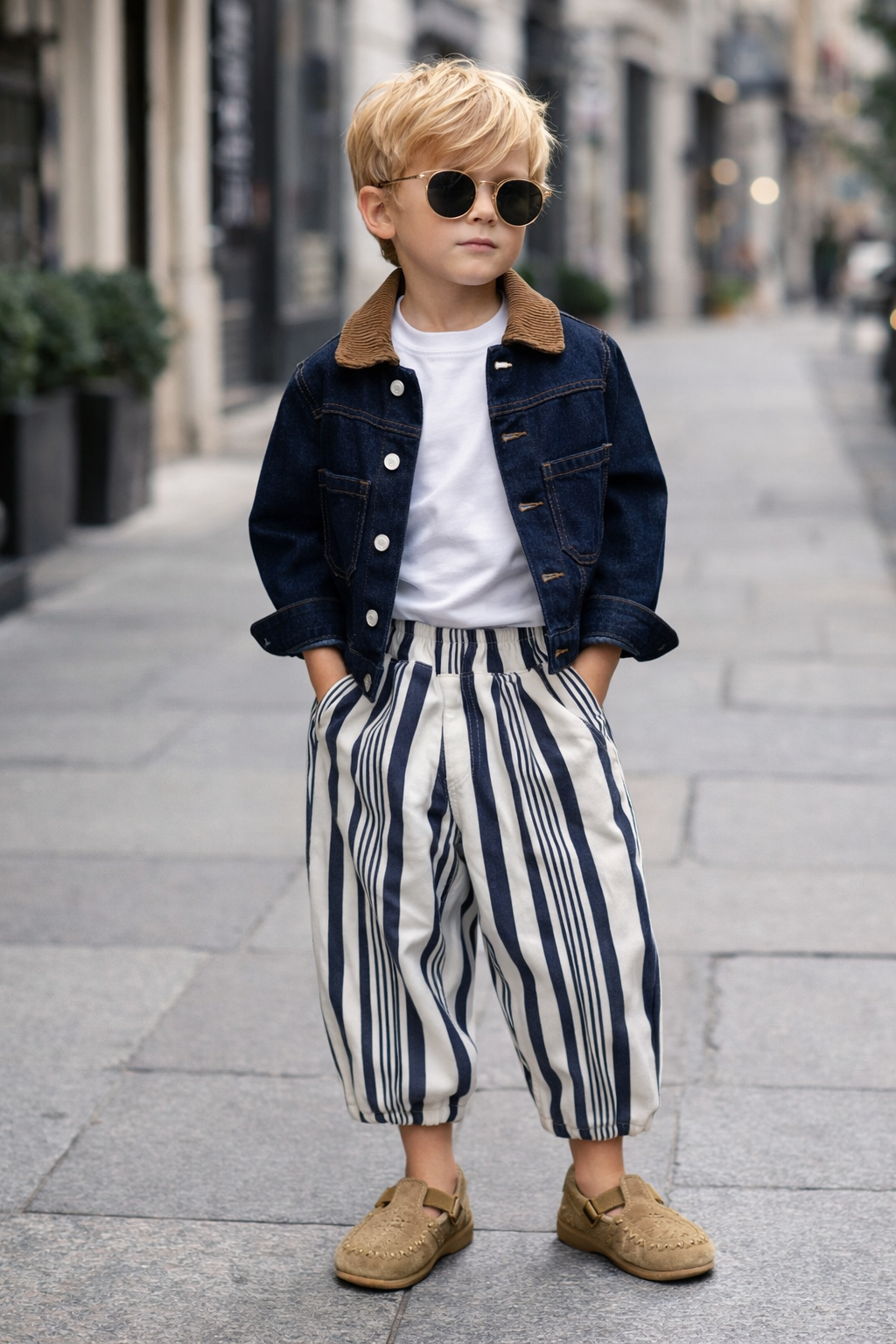 LA'CIEL ÇİZGİLİ BALLOON JEAN