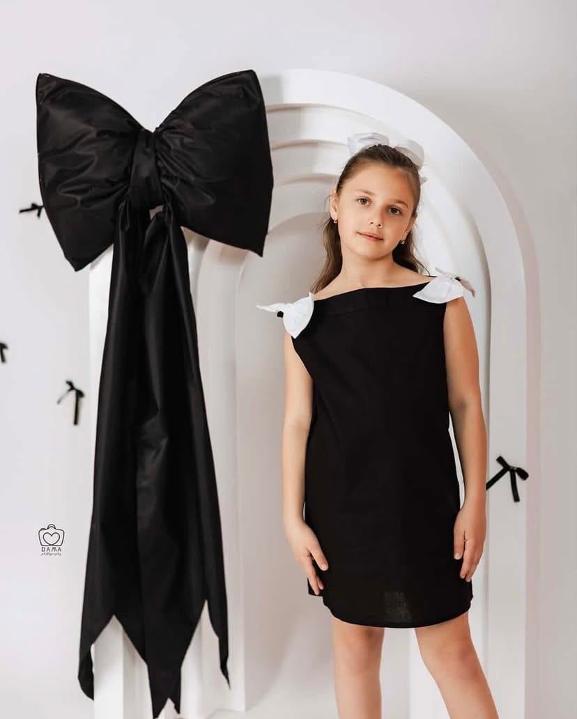 LA'CIEL OMUZLARI FİYONK DETAYLI KETEN ELBİSE (ASTARLIDIR)