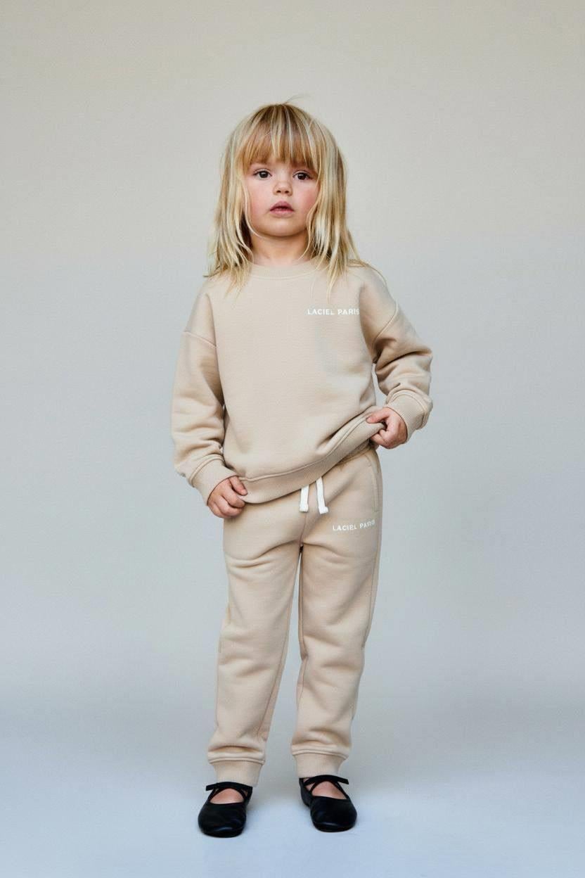 LA'CIEL PARİS LOGOLU BASIC TAKIM UNISEX (BEJ)