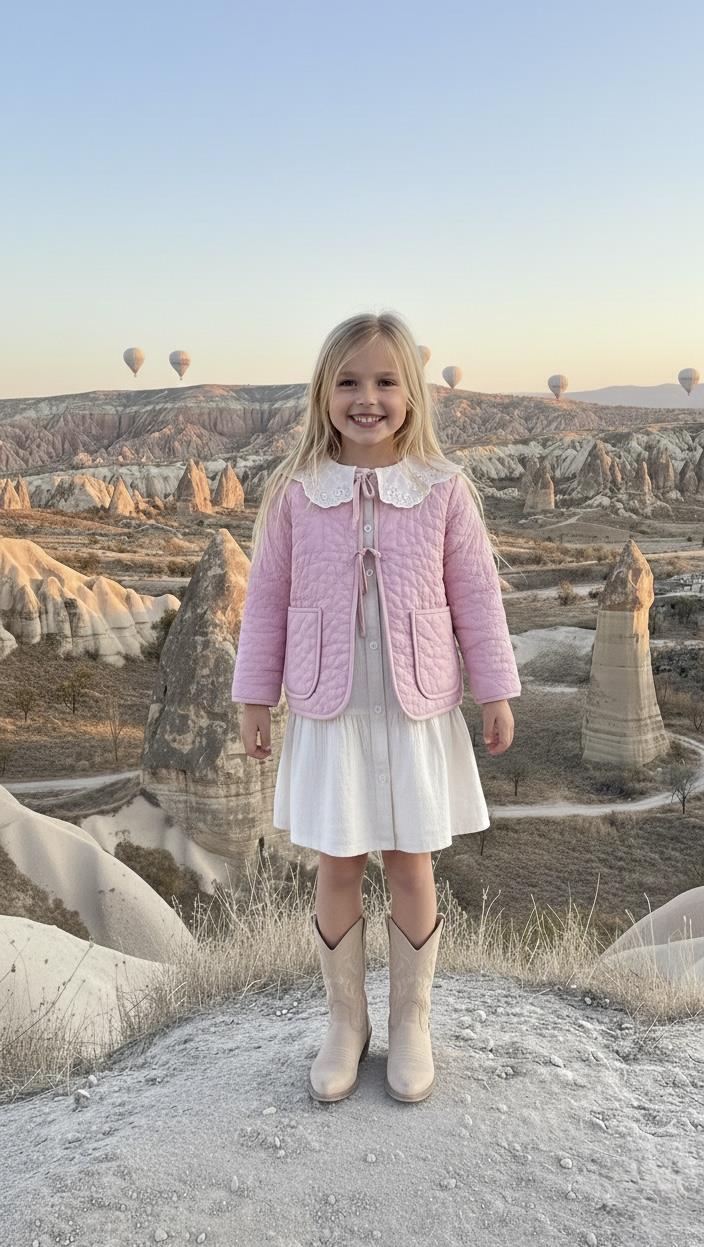 MÜSLİN ELBİSE VE KAPİTONE CEKET TAKIM