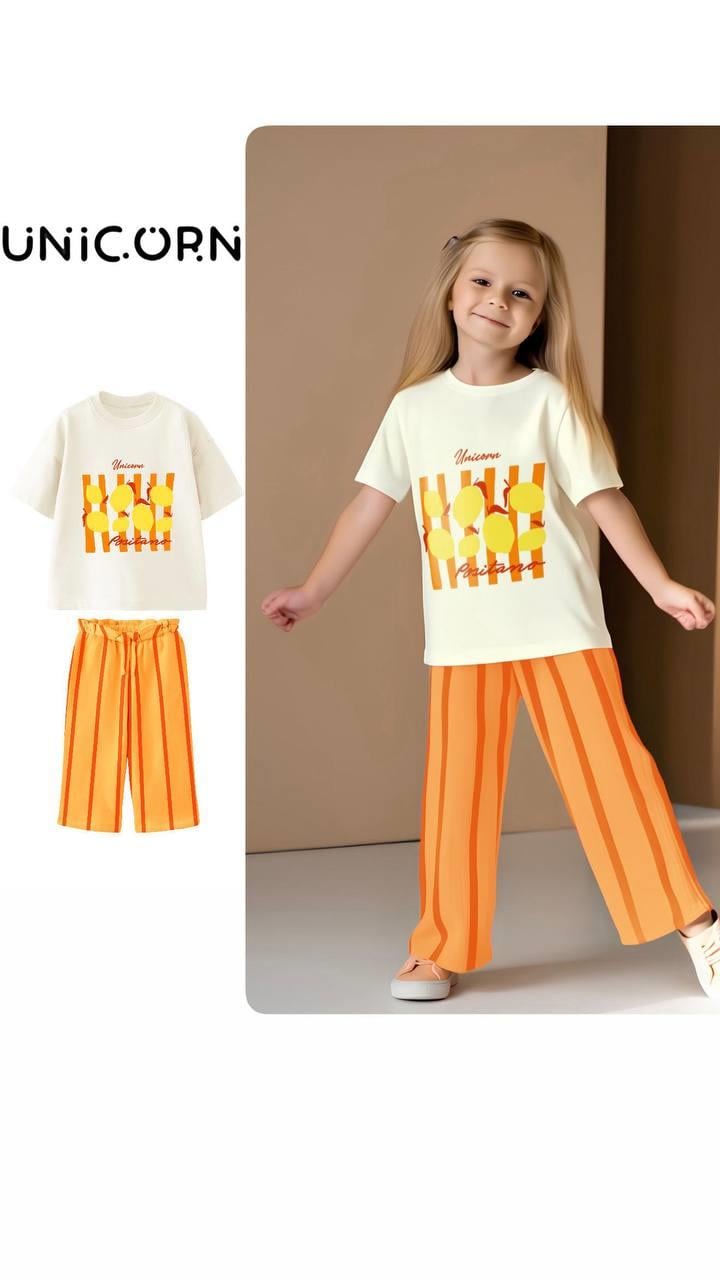 POSİTANO TSHIRT MÜSLİN PANTOLON TAKIM