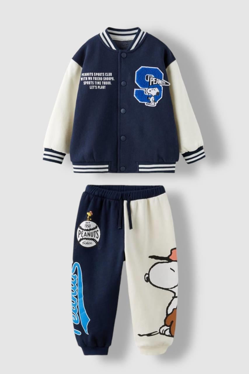 Snoopy Bomber Ceketli Takım