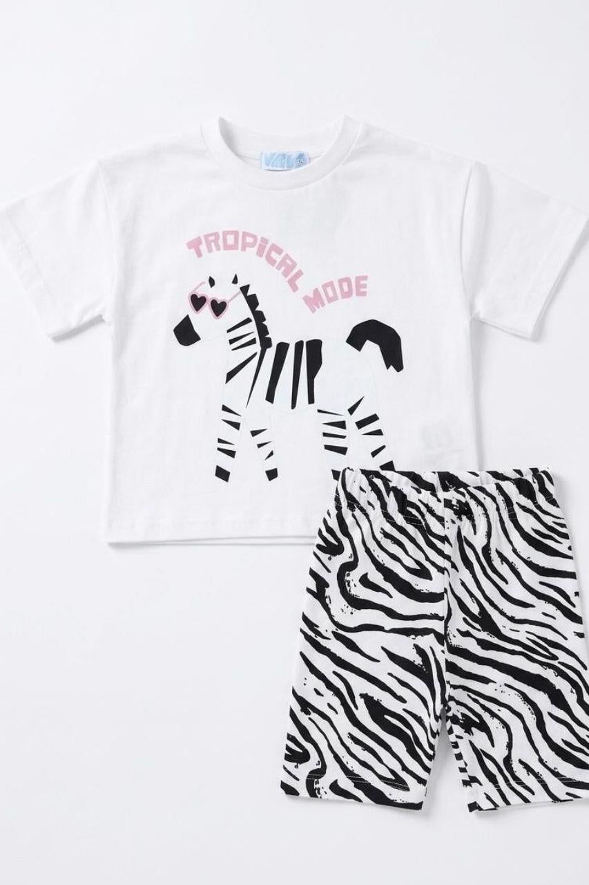 ZEBRA DESENLİ BİKER TAYTLI TAKIM