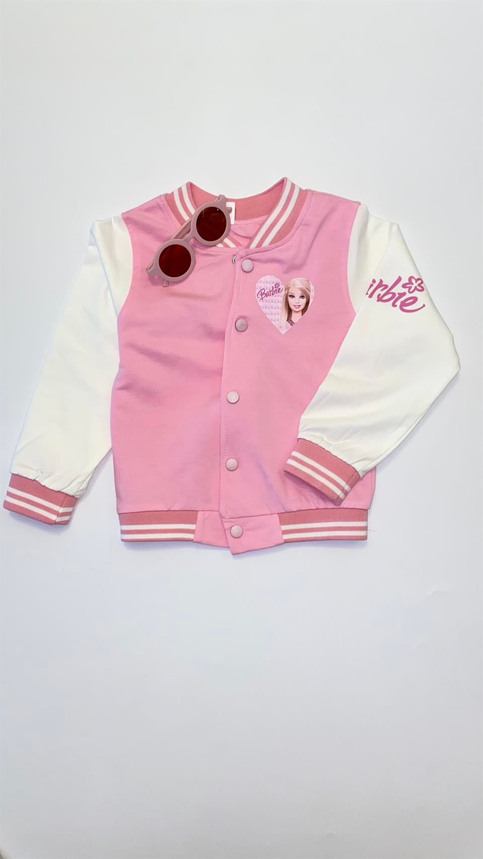 Barbie Baskılı Hırka