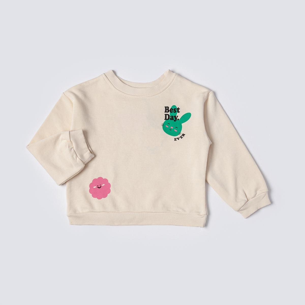 BEST DAY EVER SWEATSHIRT (KREM)