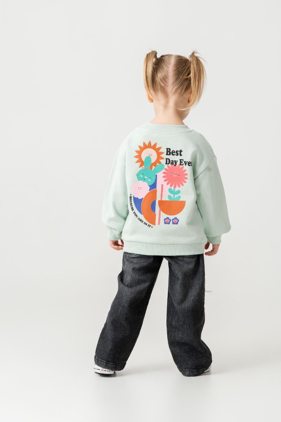 BEST DAY EVER SWEATSHIRT (MİNT)