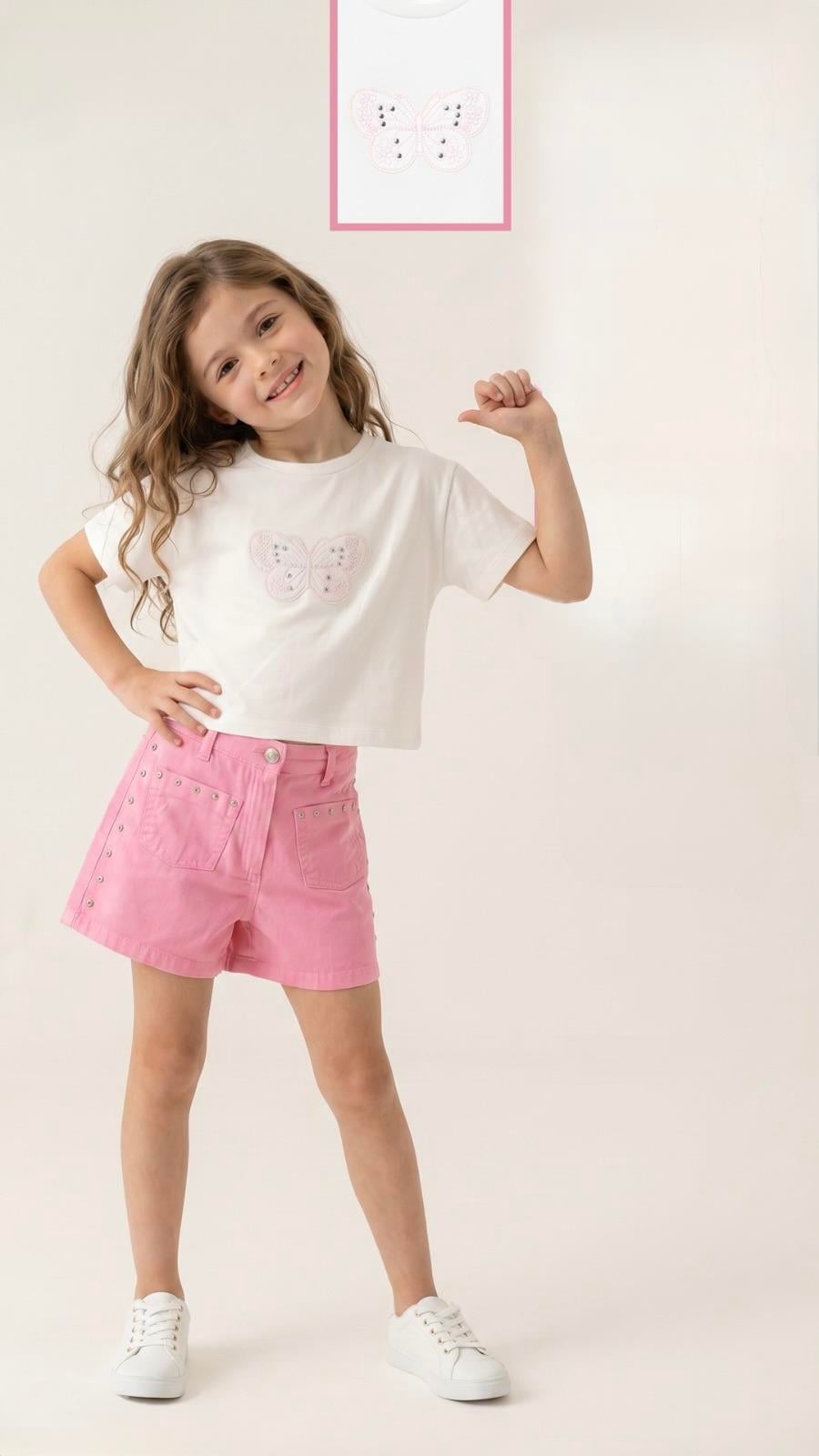 BUTTERFLY TSHIRT ŞORT TAKIM (7-11 YAŞ ARASI)