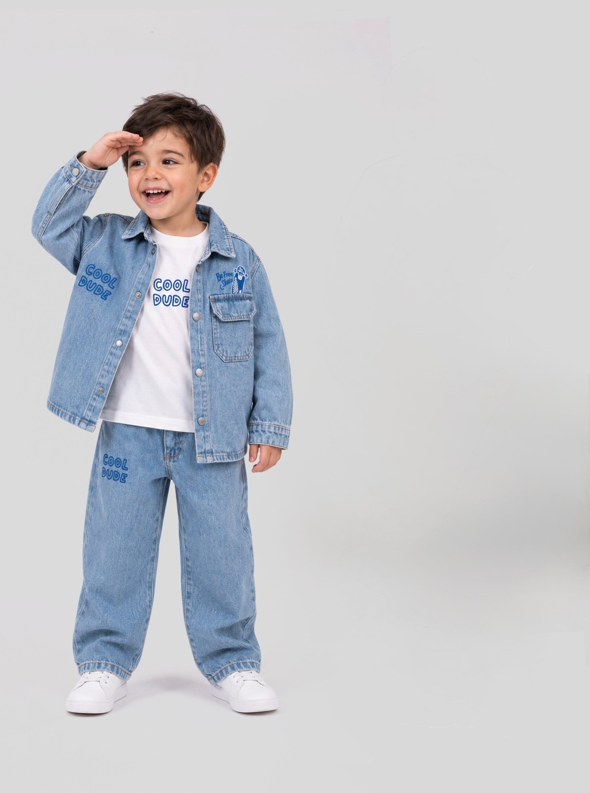 COOL DENİM TAKIM (CEKET-TSHIRT-PANTOLON 3'LÜ)