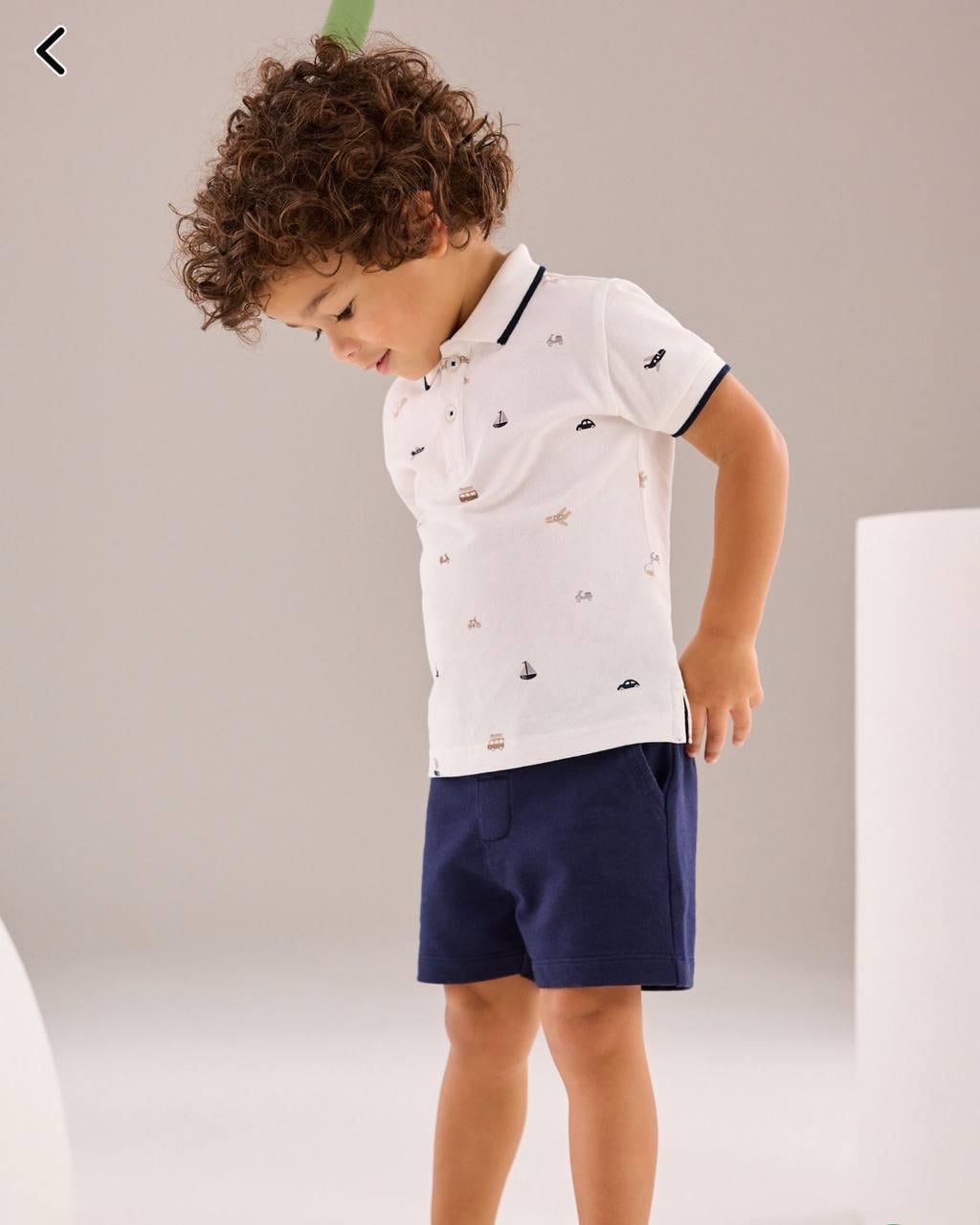 DOKUMA ŞORTLU POLO YAKA TSHIRT TAKIM