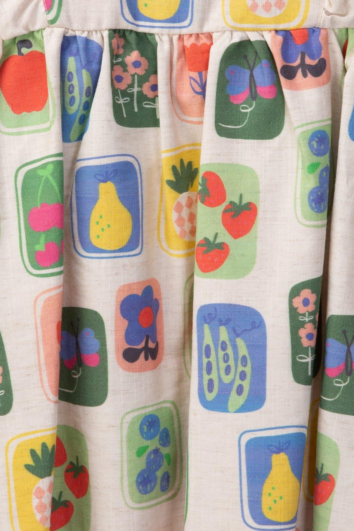 FRUITS KETEN ELBİSE