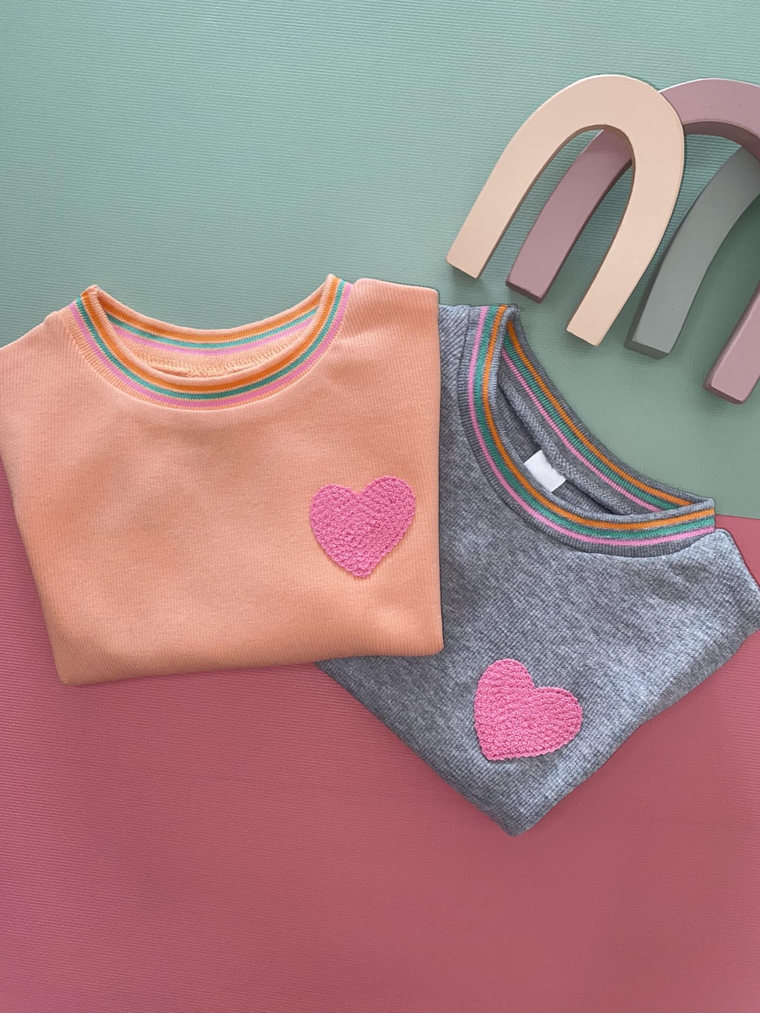 Kalp Detay Kaşkorse Tshirt