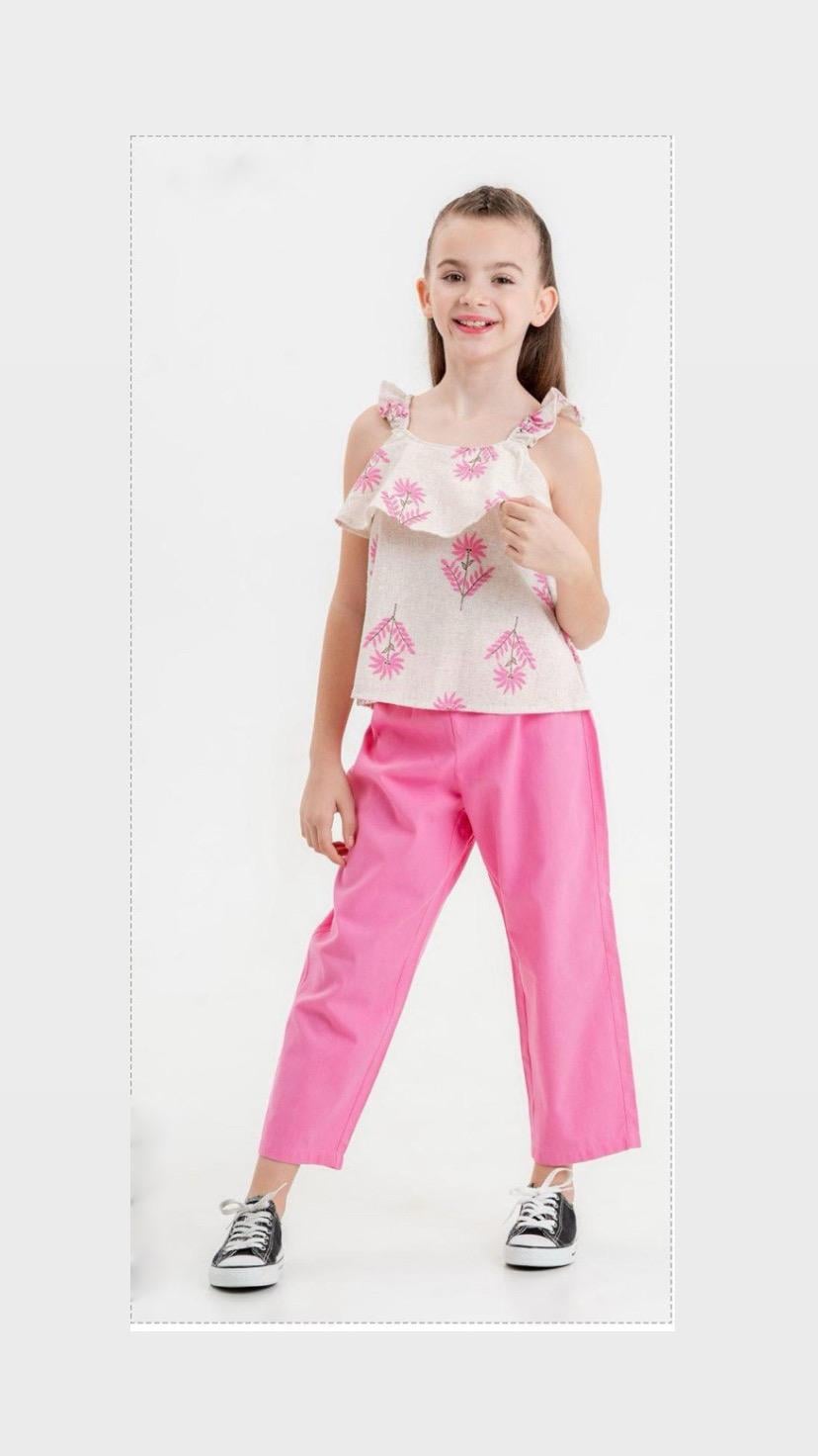 Keten Bluz Pantolon Premium Takım