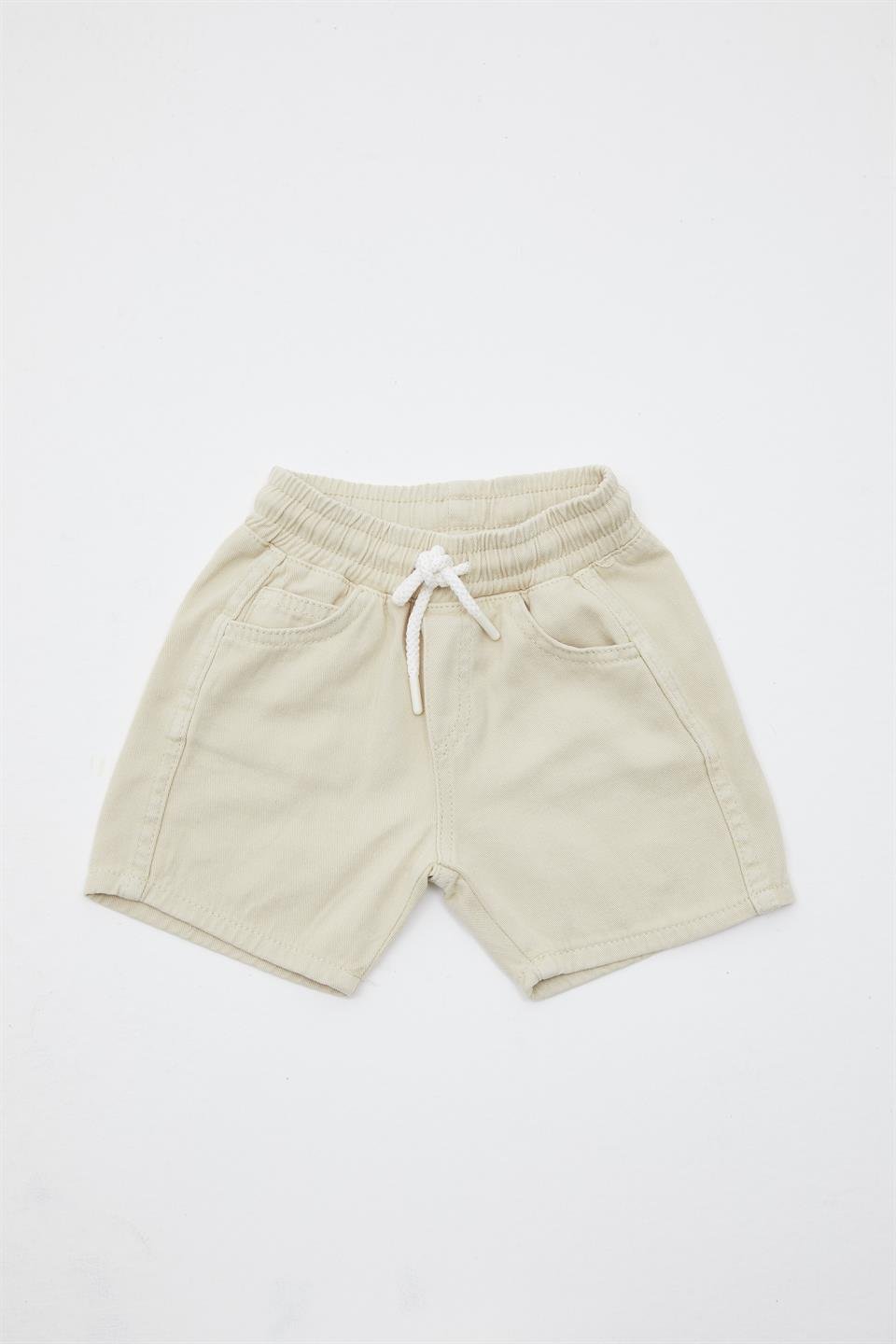 Krem Erkek Şort