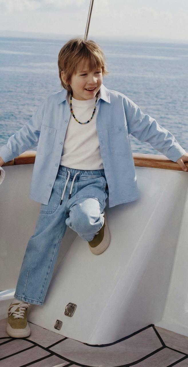 LA'CIEL (3LÜ TAKIM) DOKUMA GÖMLEK TSHIRT CEP DETAYLI JEAN