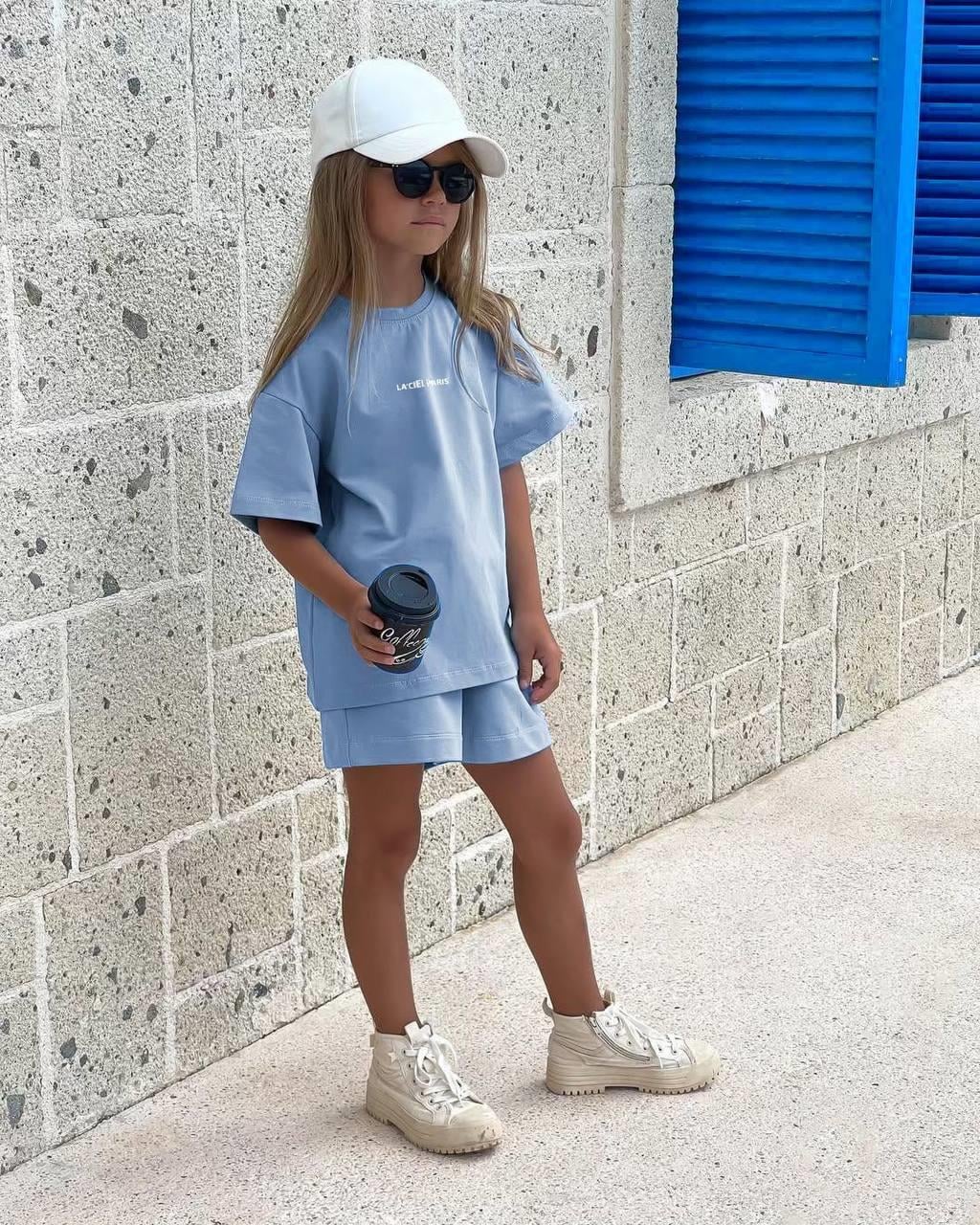 LA'CIEL UNISEX BASIC TSHIRT ŞORT TAKIM