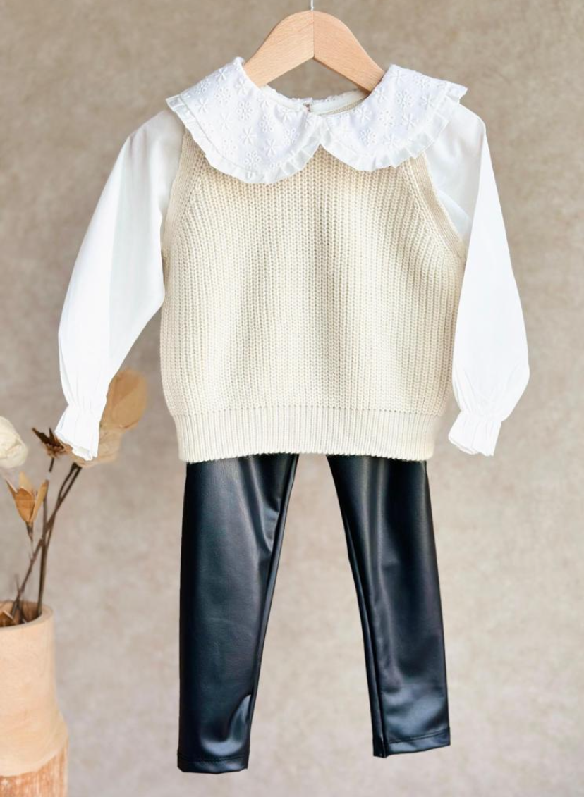 Triko Deri Tayt Takım