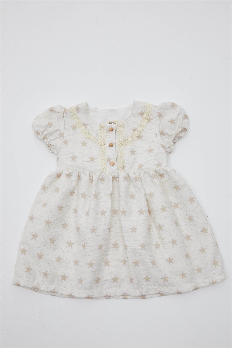 Yıldız Keten Elbise