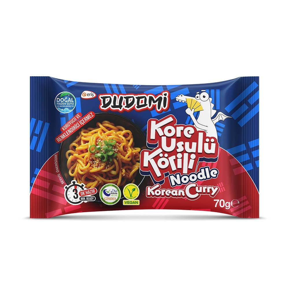 Dudomi Kore Usulü Körili Noodle Poşet 70 Gr.