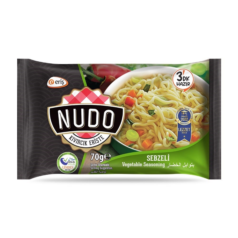 Nudo Sebzeli Noodle Poşet 70 Gr | Erişstore