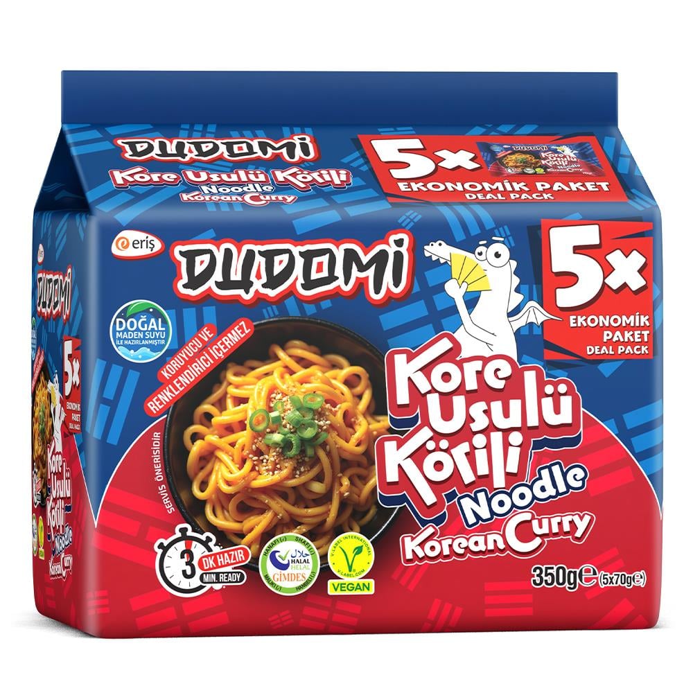 Dudomi Körili Noodle 5'li Poşet 5x70 Gr.