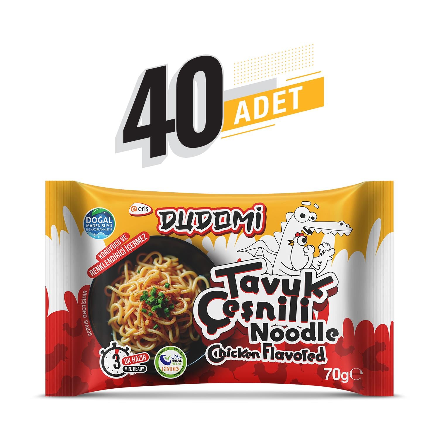 Dudomi Tavuk Çeşnili Noodle Poşet 70 Gr.