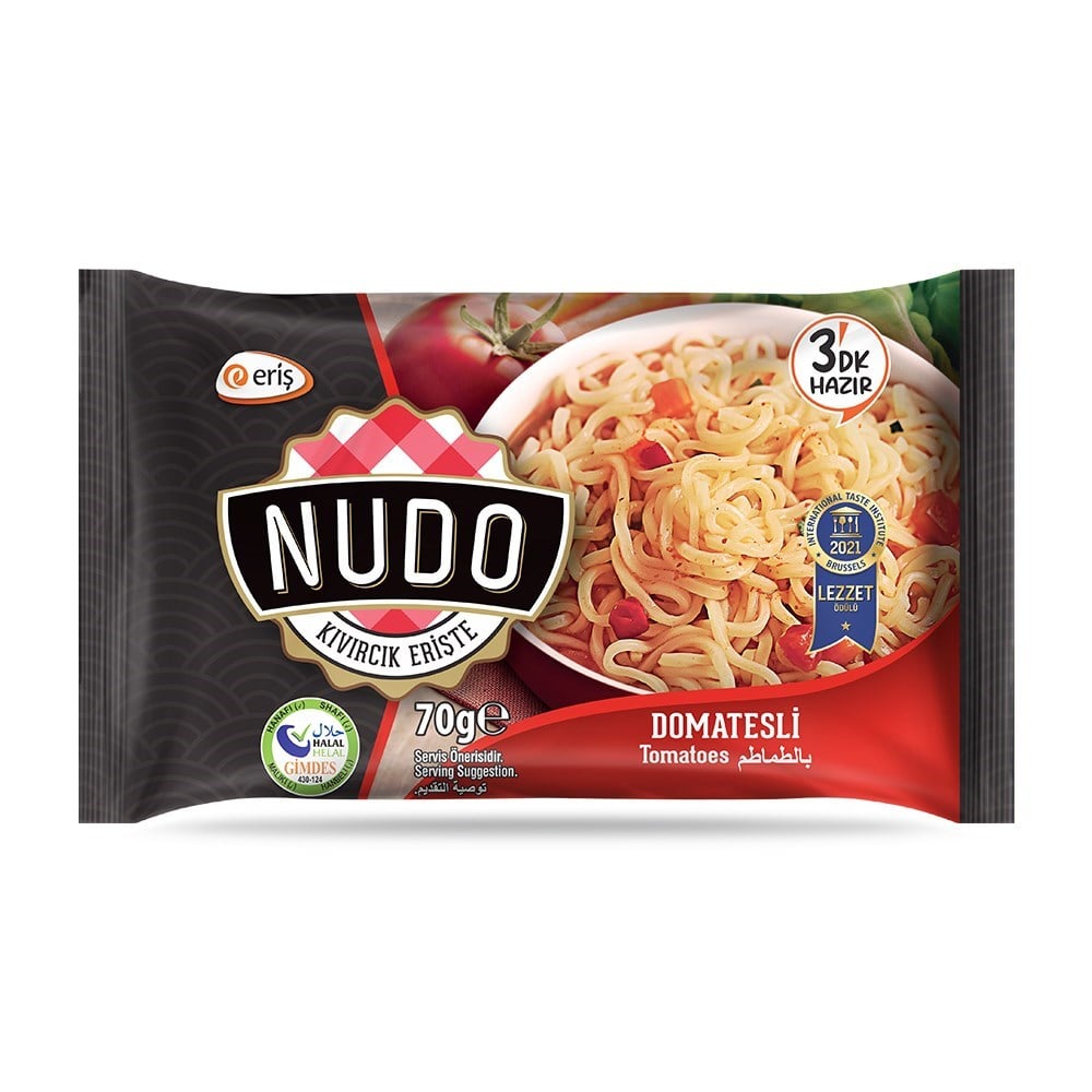 Nudo Domatesli Noodle Poşet 70 Gr.