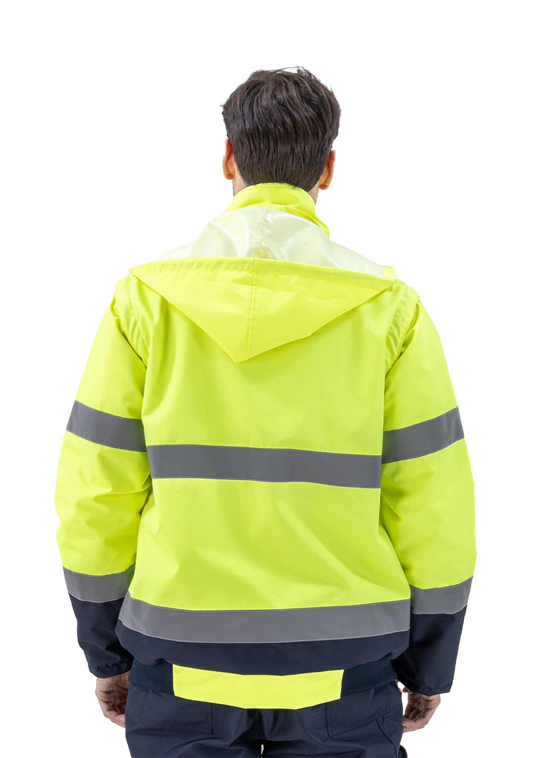 Alaska Hi-Vis 2 in 1 Mont Neon Sarı - Lacivert