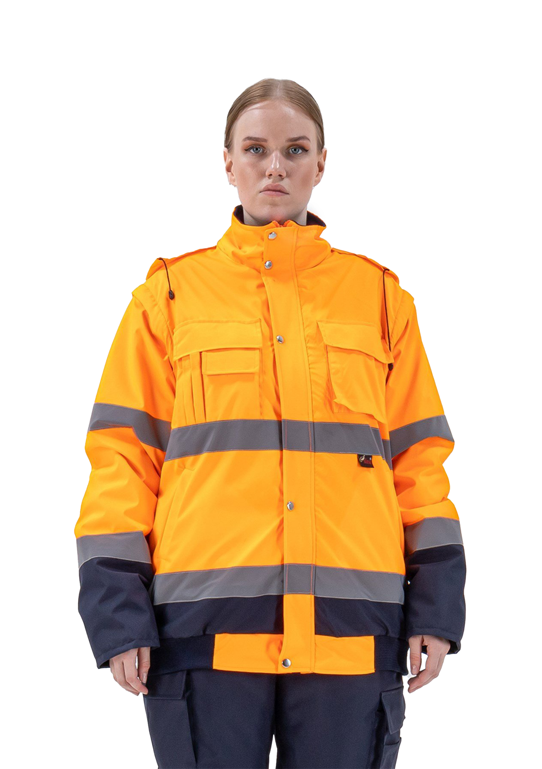 Alaska Hi-Vis 2 in 1 Mont Neon Turuncu-Lacivert