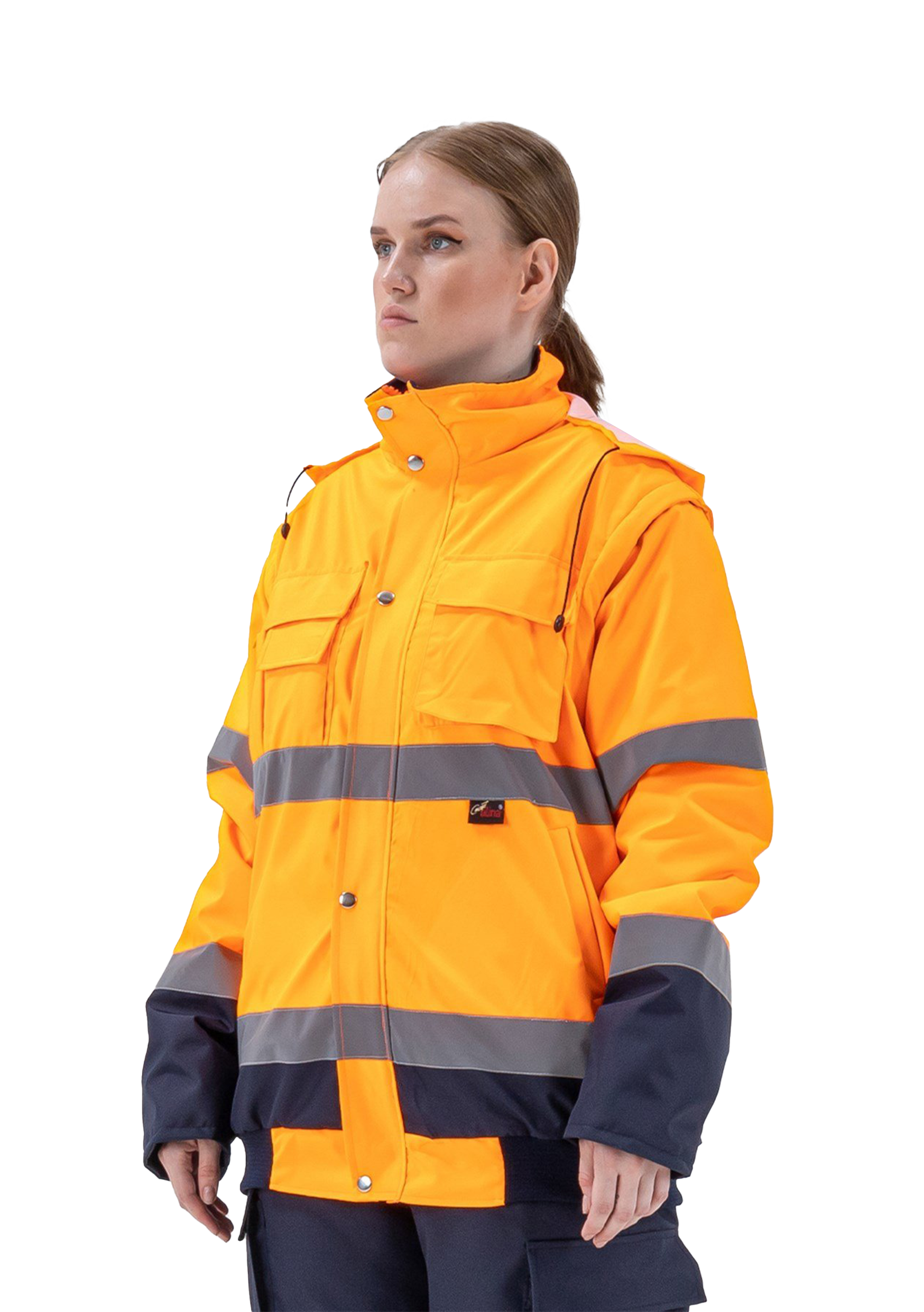 Alaska Hi-Vis 2 in 1 Mont Neon Turuncu-Lacivert