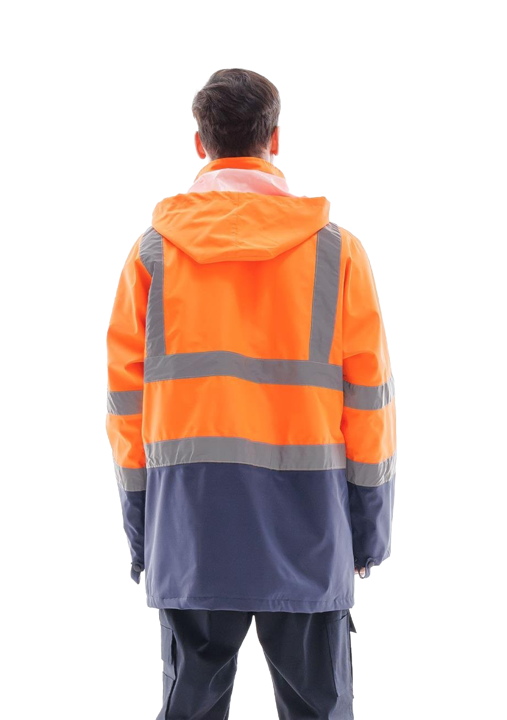 Alaska Hi-Vis Parka Neon Turuncu - Lacivert