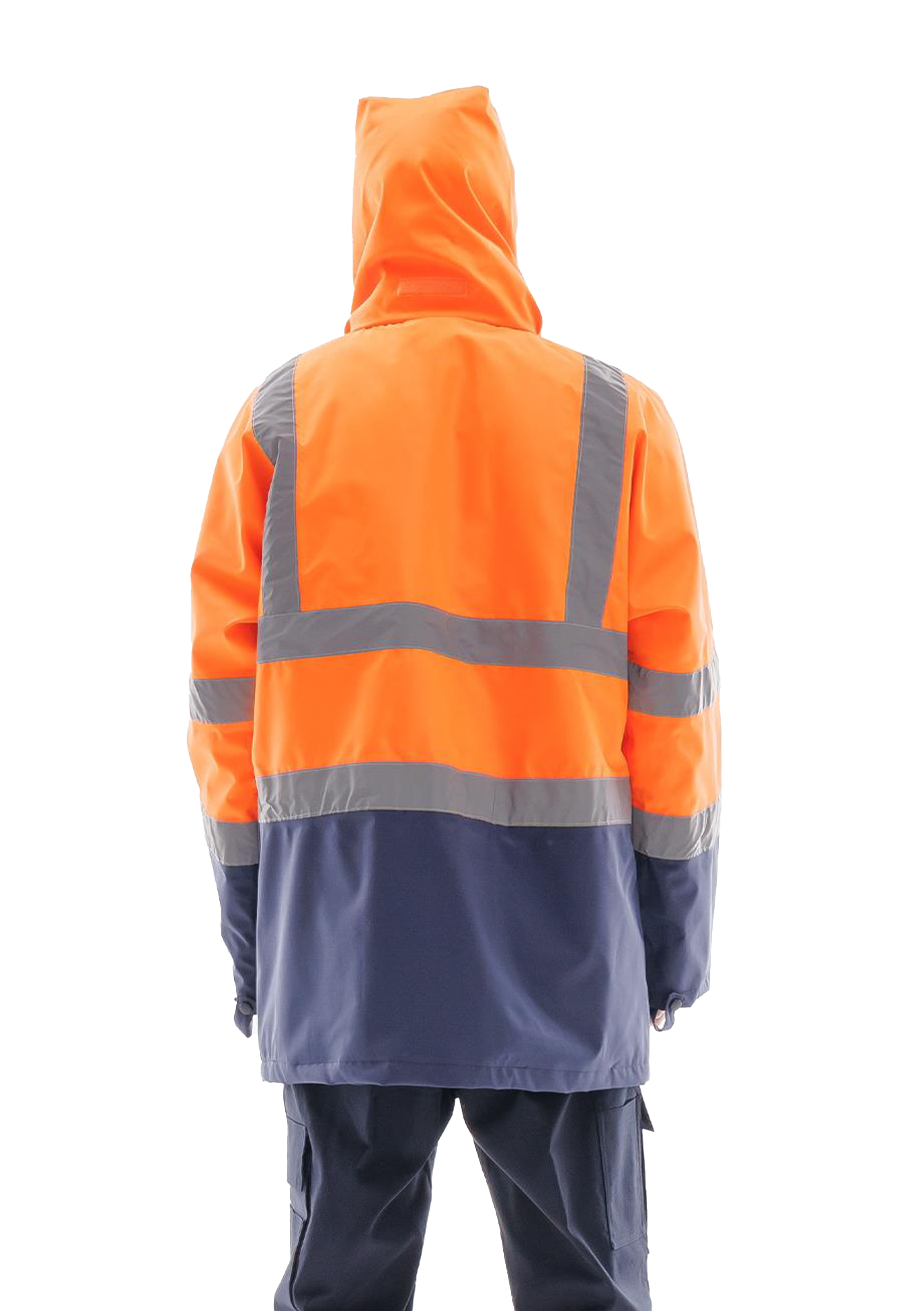 Alaska Hi-Vis Parka Neon Turuncu - Lacivert