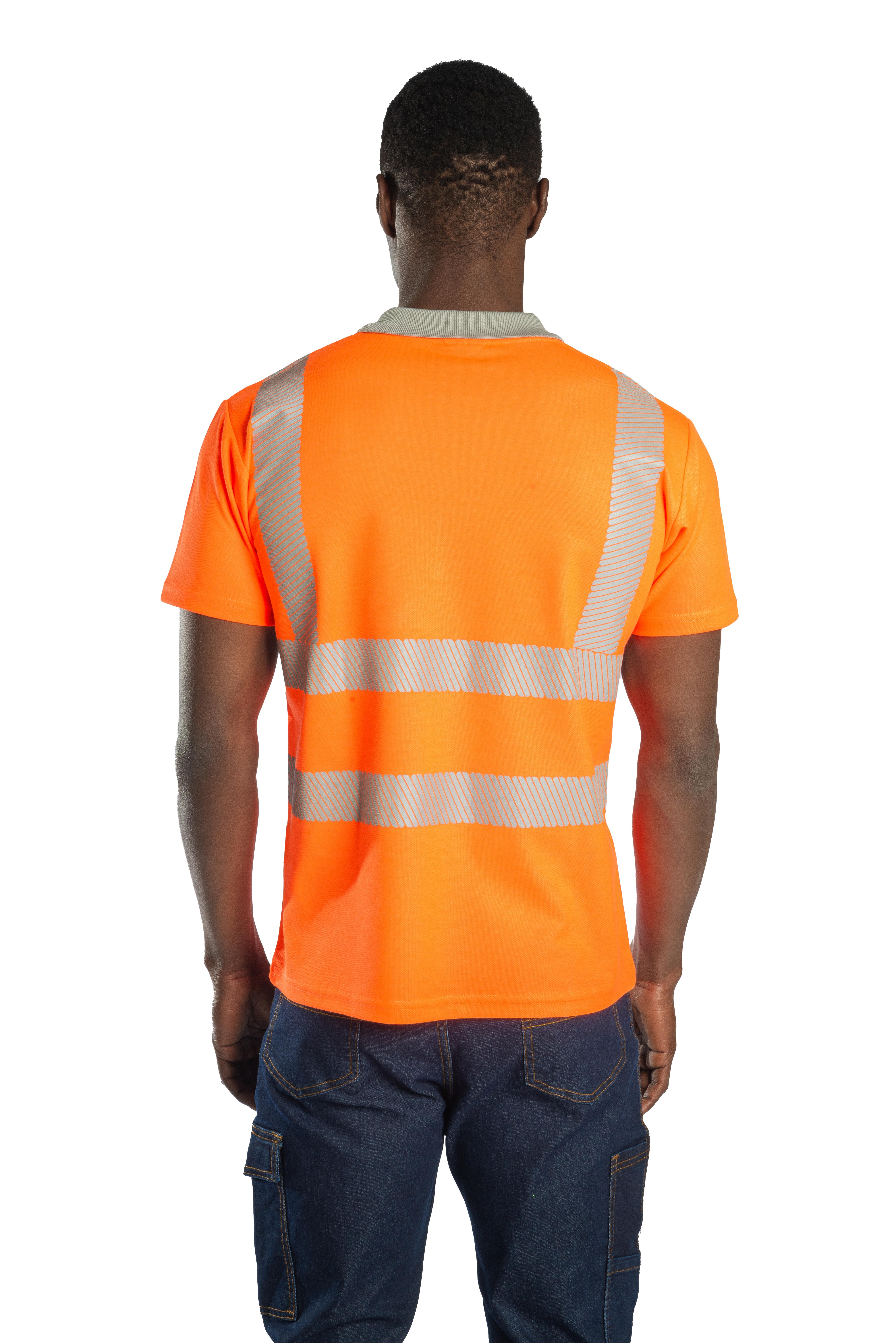 Alaska Hi-Vis Polo T-Shirt Neon Turuncu