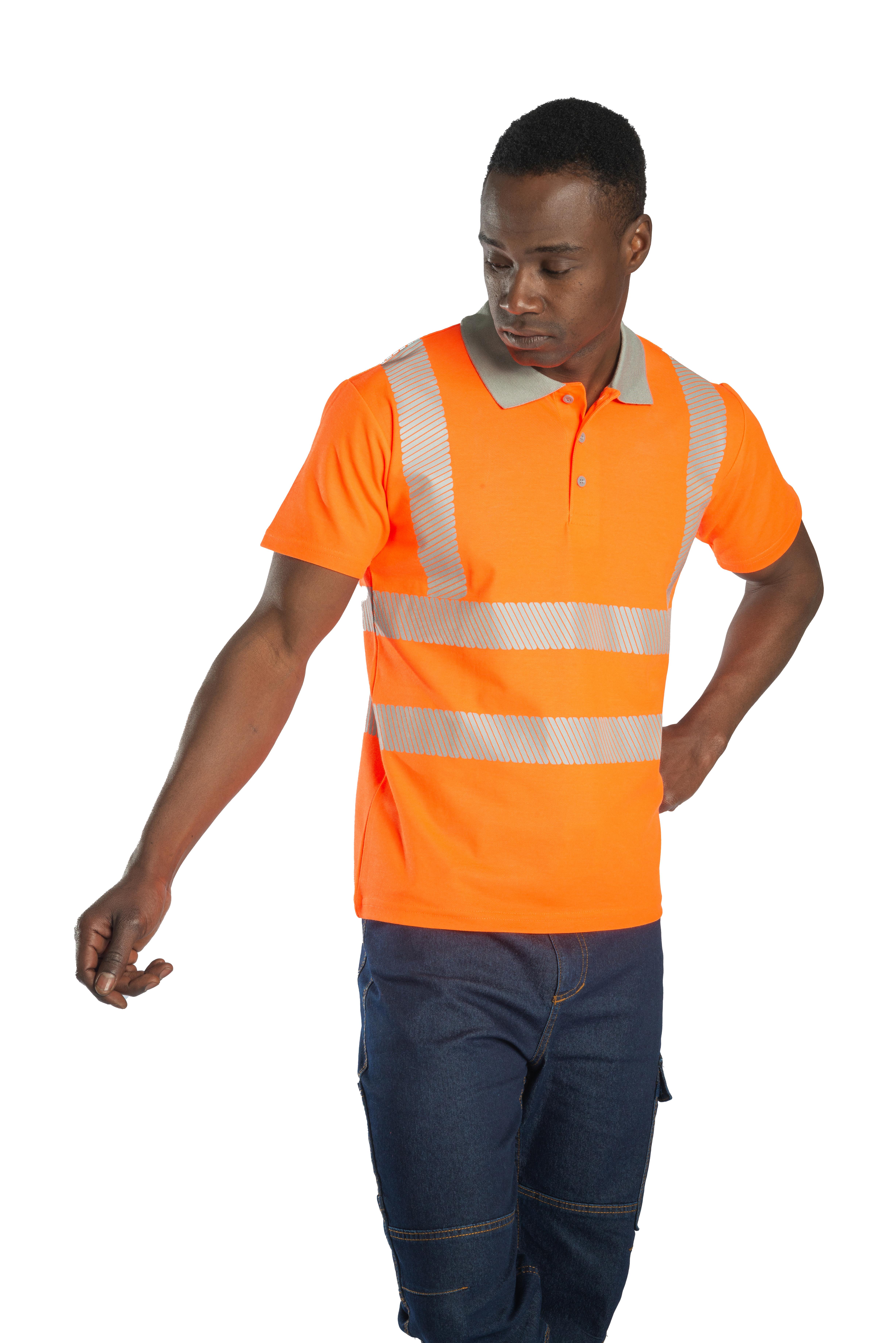 Alaska Hi-Vis Polo T-Shirt Neon Turuncu