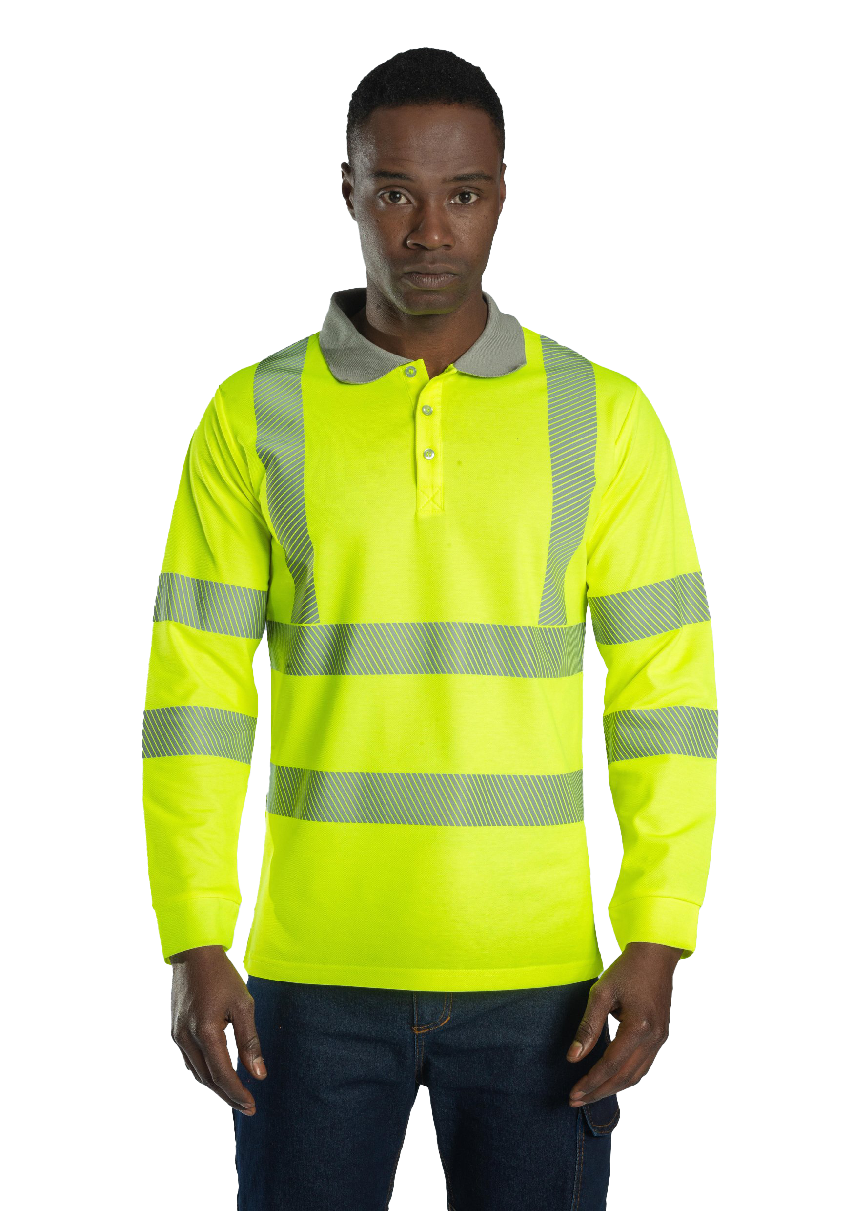 Alaska Hi-Vis Uzun Kollu Polo T-Shirt Neon Sarı