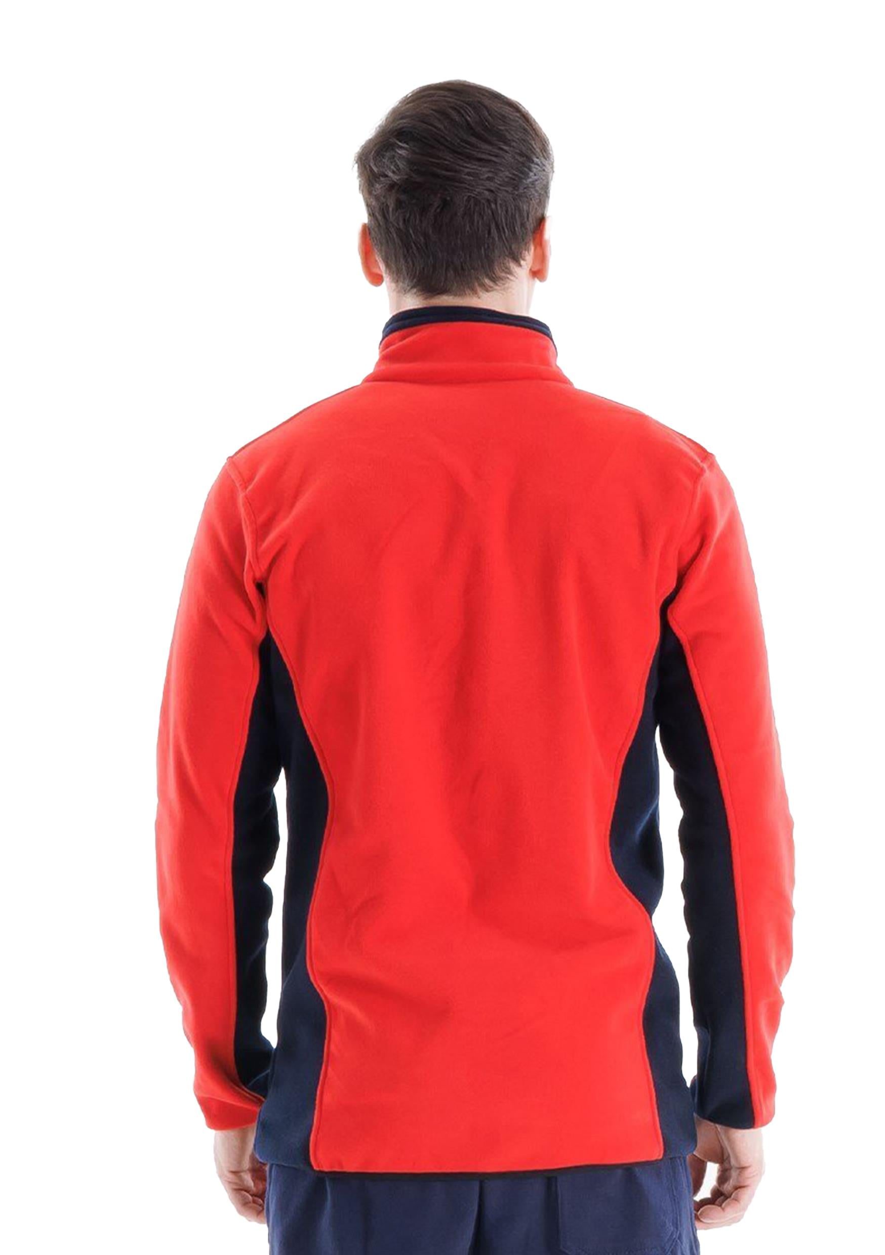 Alp Fleece Jacket Red - Navy Blue 