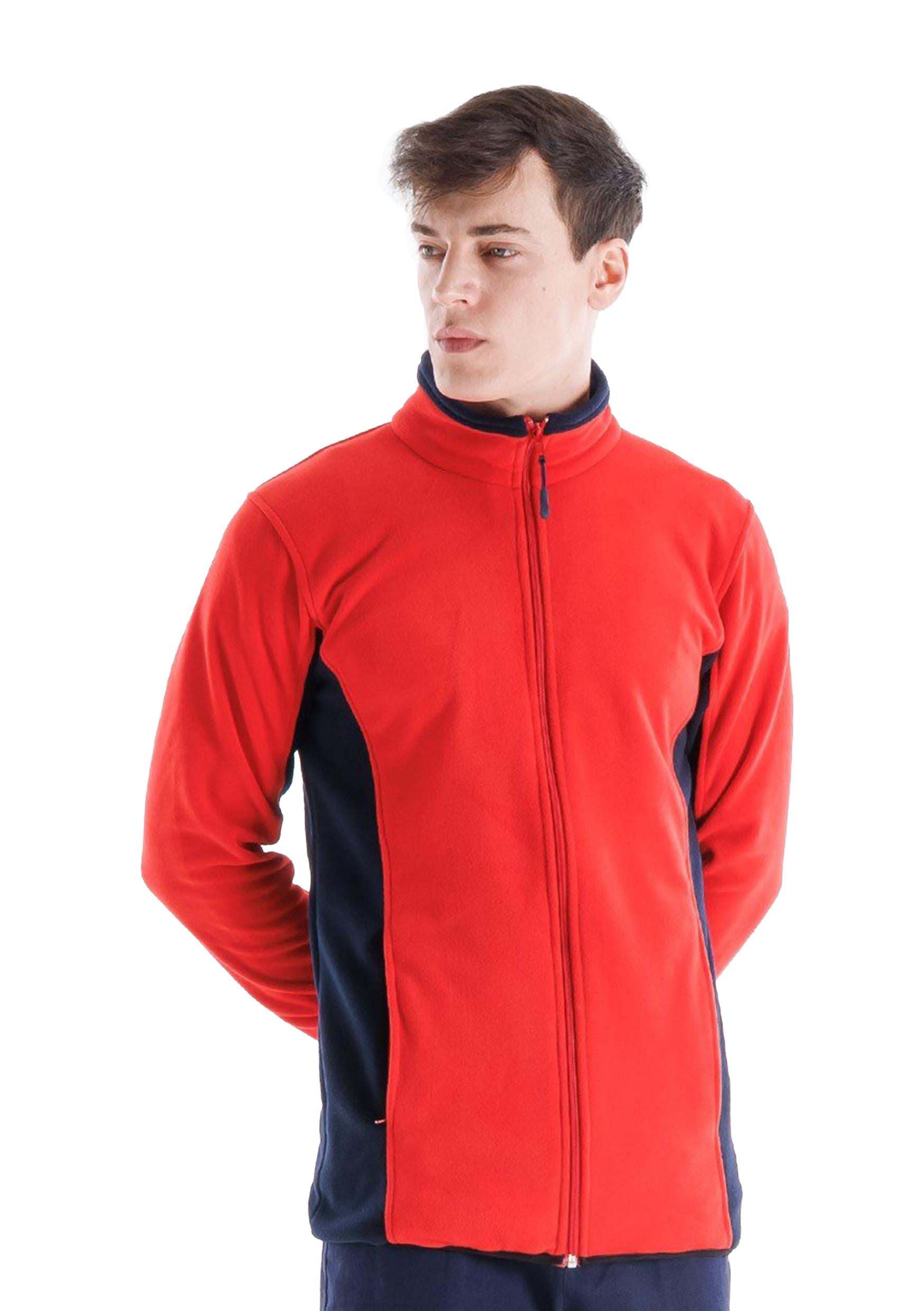 Alp Fleece Jacket Red - Navy Blue 
