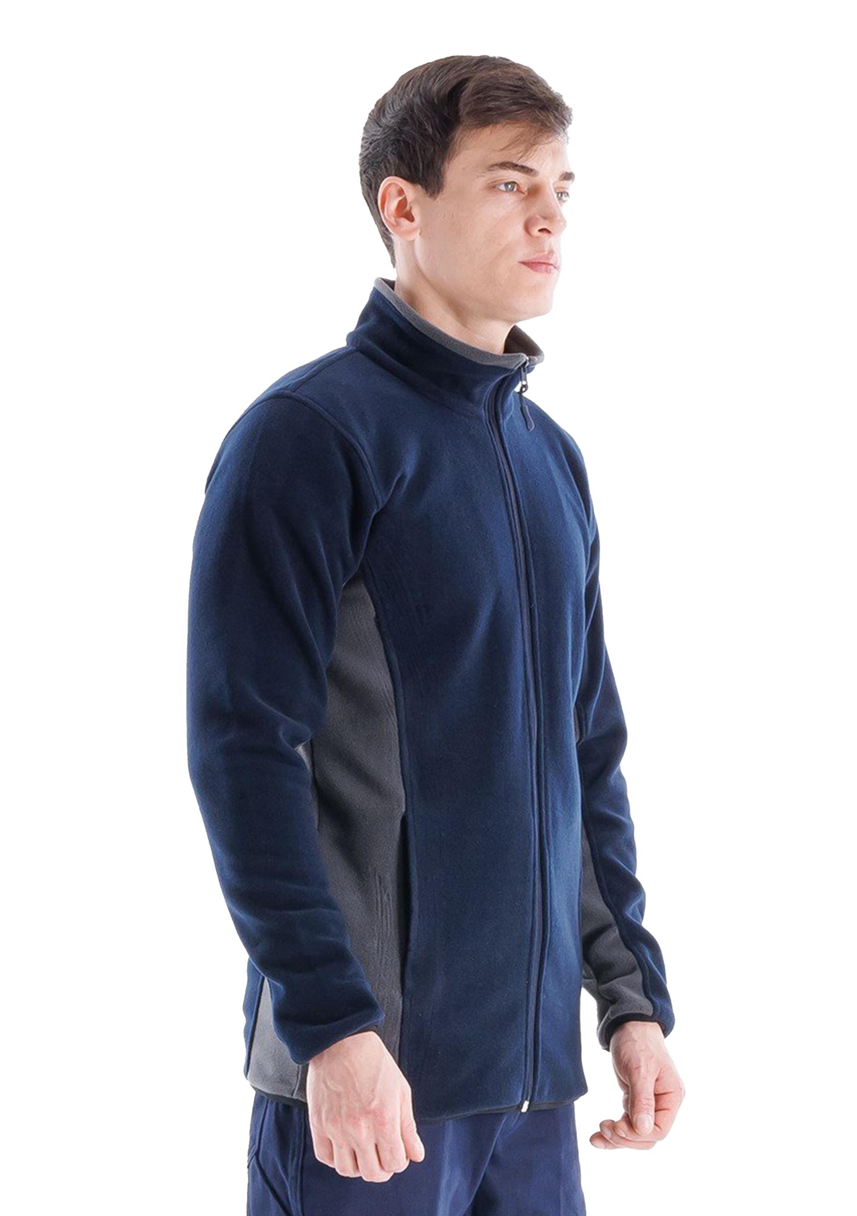 Alp Fleece Jacket Navy Blue - Grey
