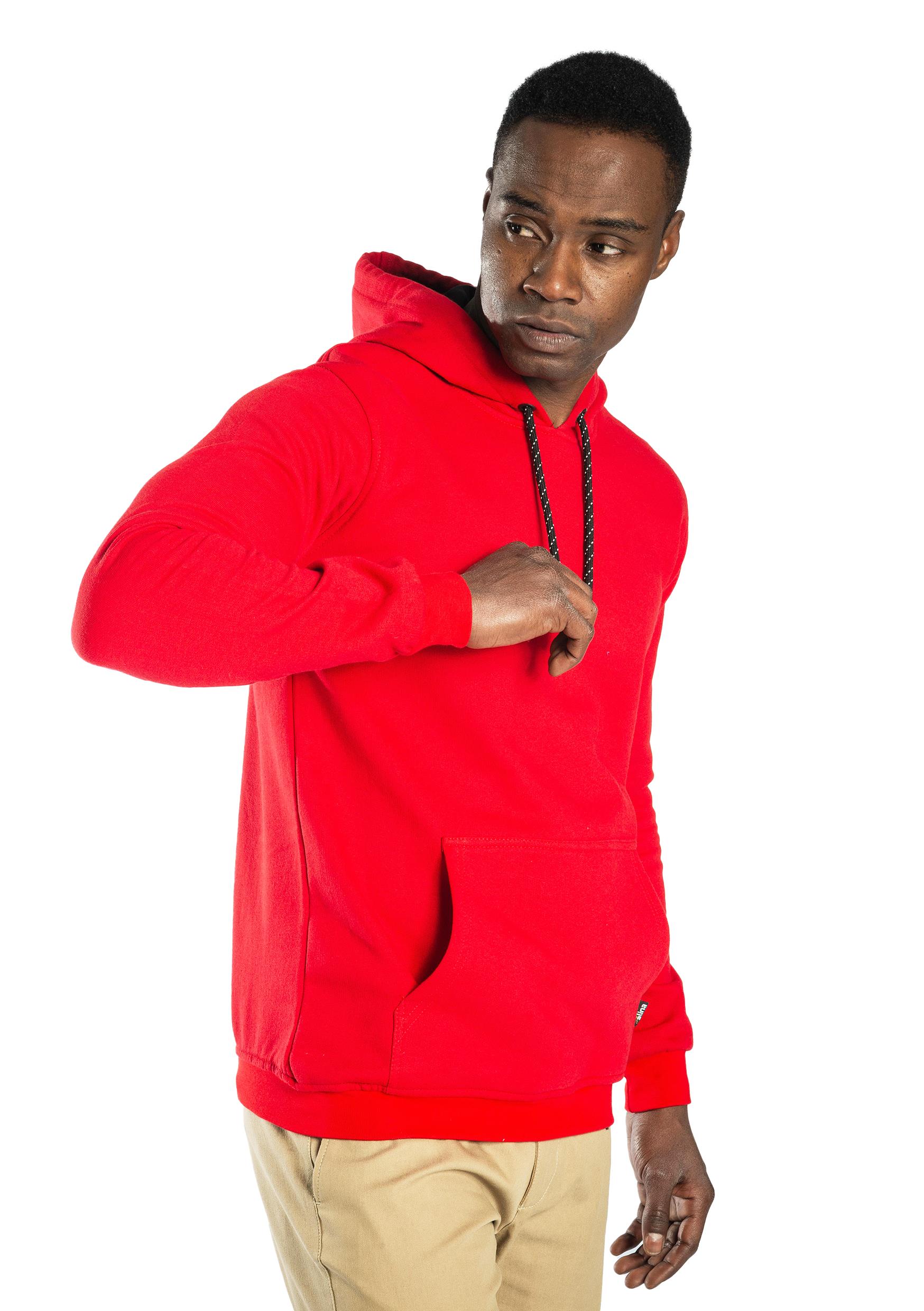 Elegans Kapüşonlu Sweatshirt Kırmızı