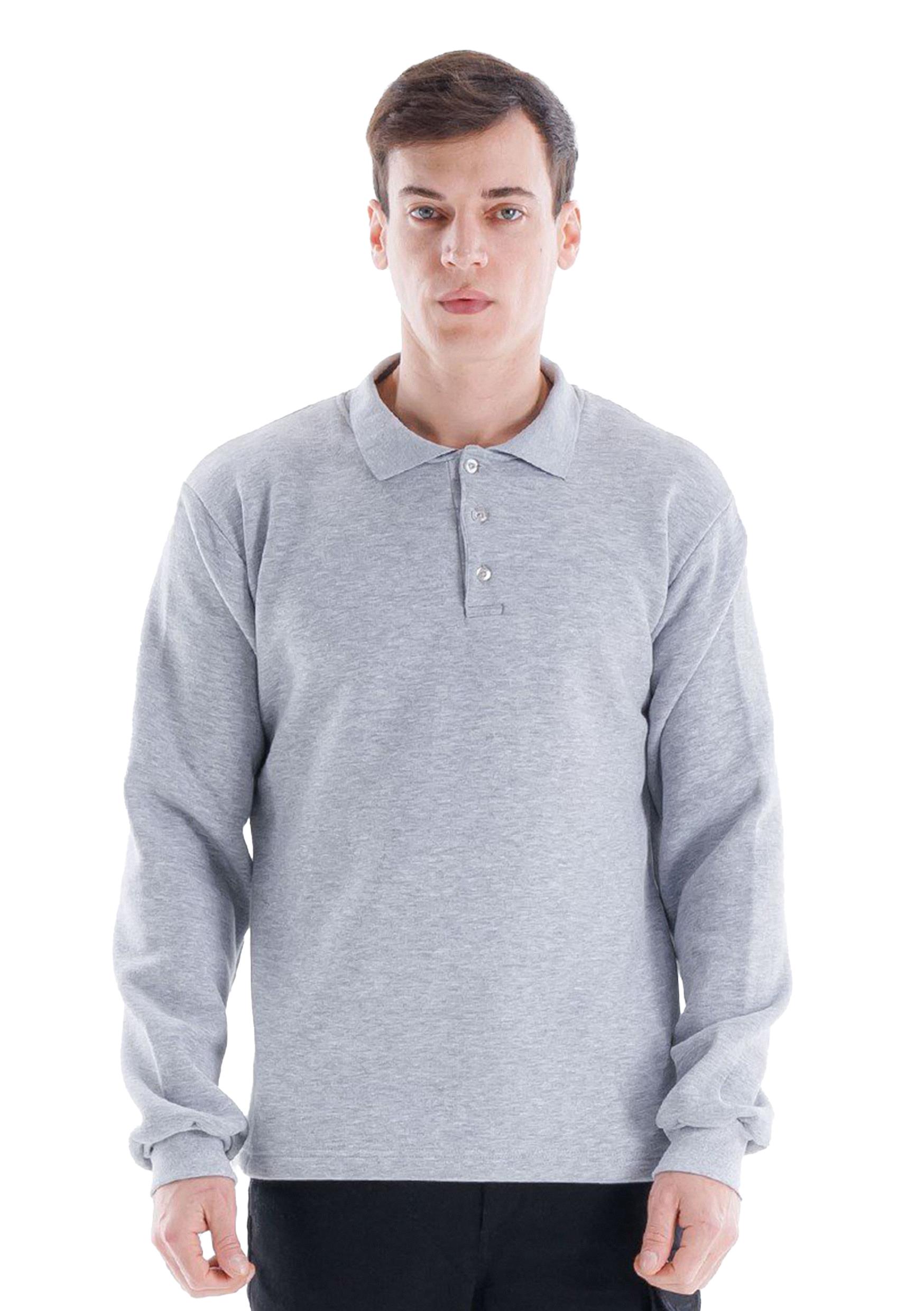 Elegans Polo Sweatshirt Gri