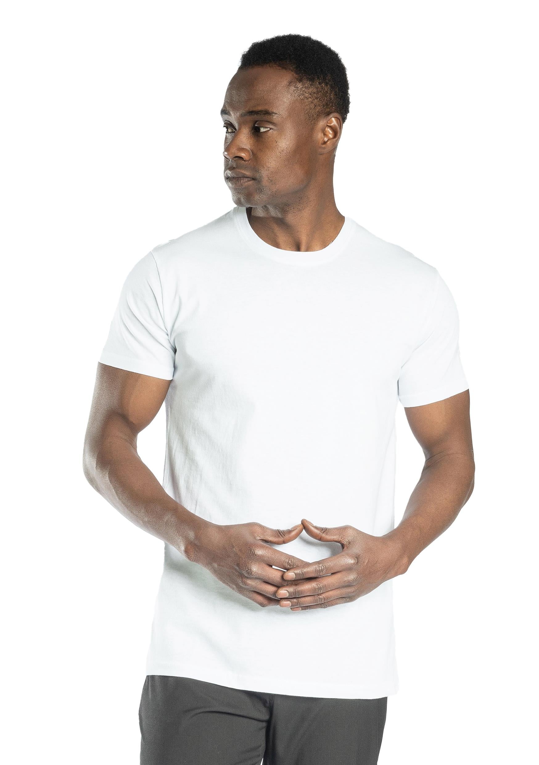 Regular Basic Bisiklet Yaka T-Shirt Beyaz