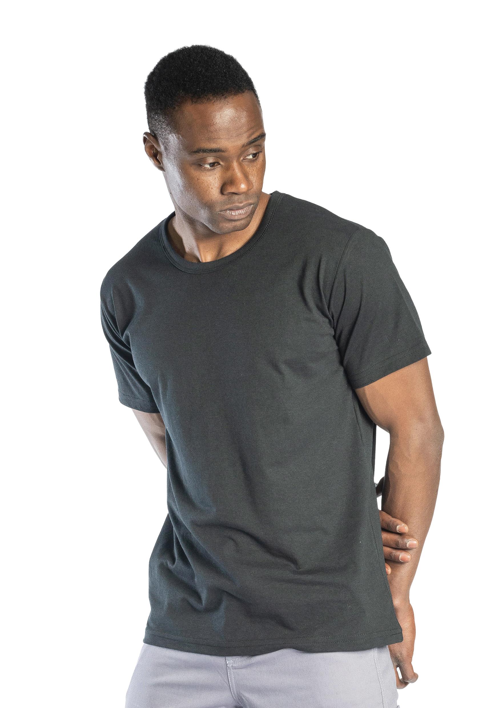 Regular Basic Bisiklet Yaka T-Shirt Siyah