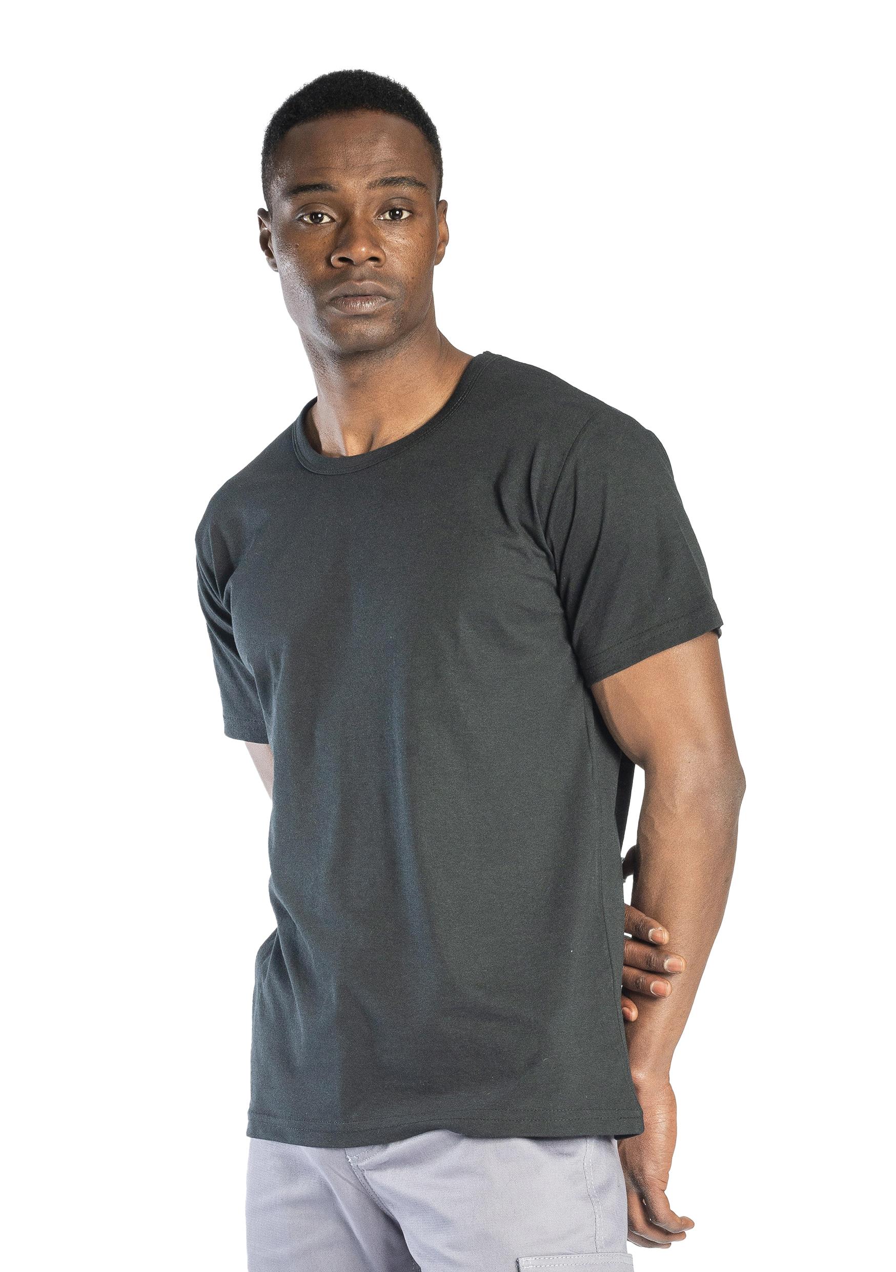 Regular Basic Bisiklet Yaka T-Shirt Siyah