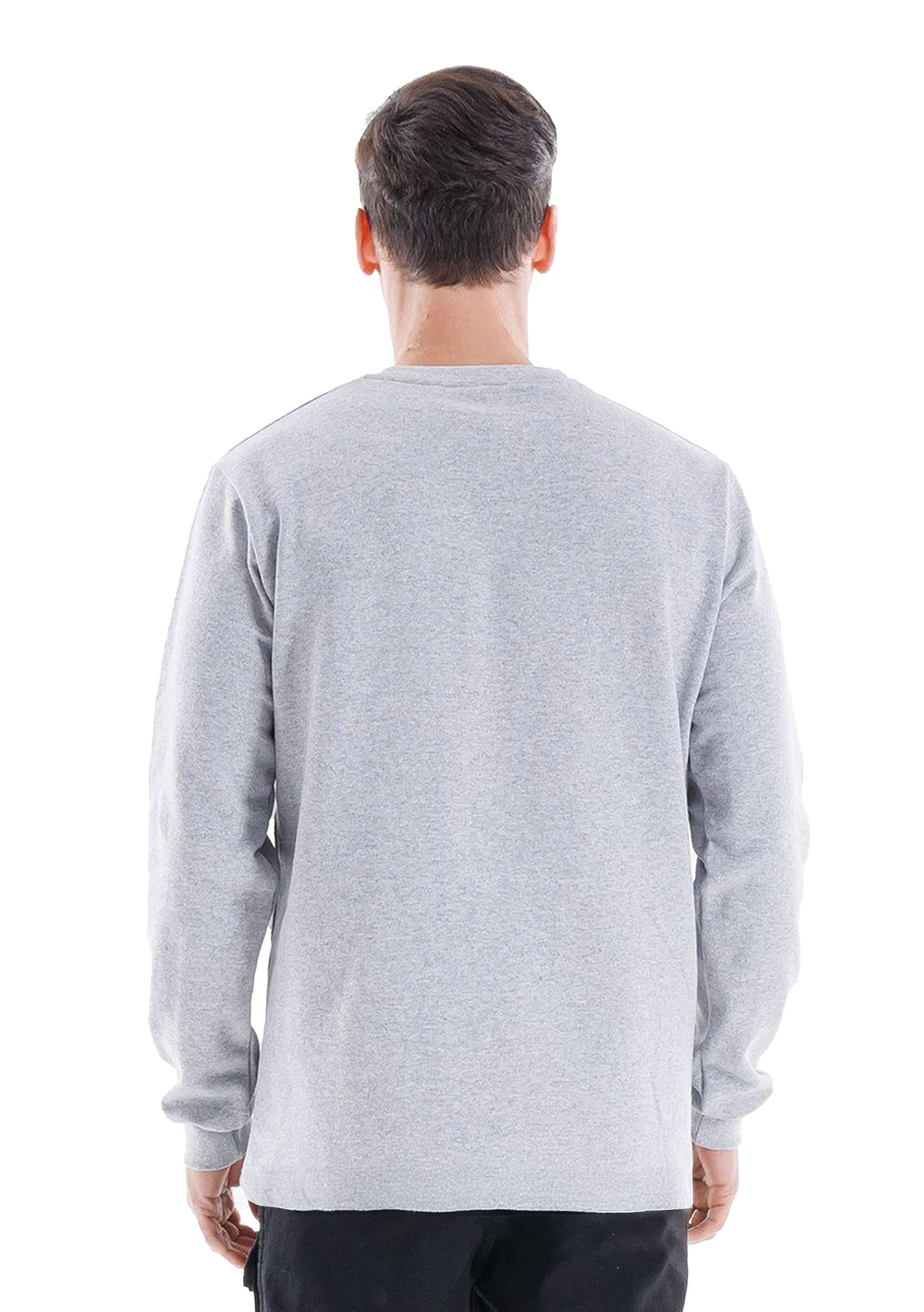 Regular Bisiklet Yaka Sweatshirt Gri