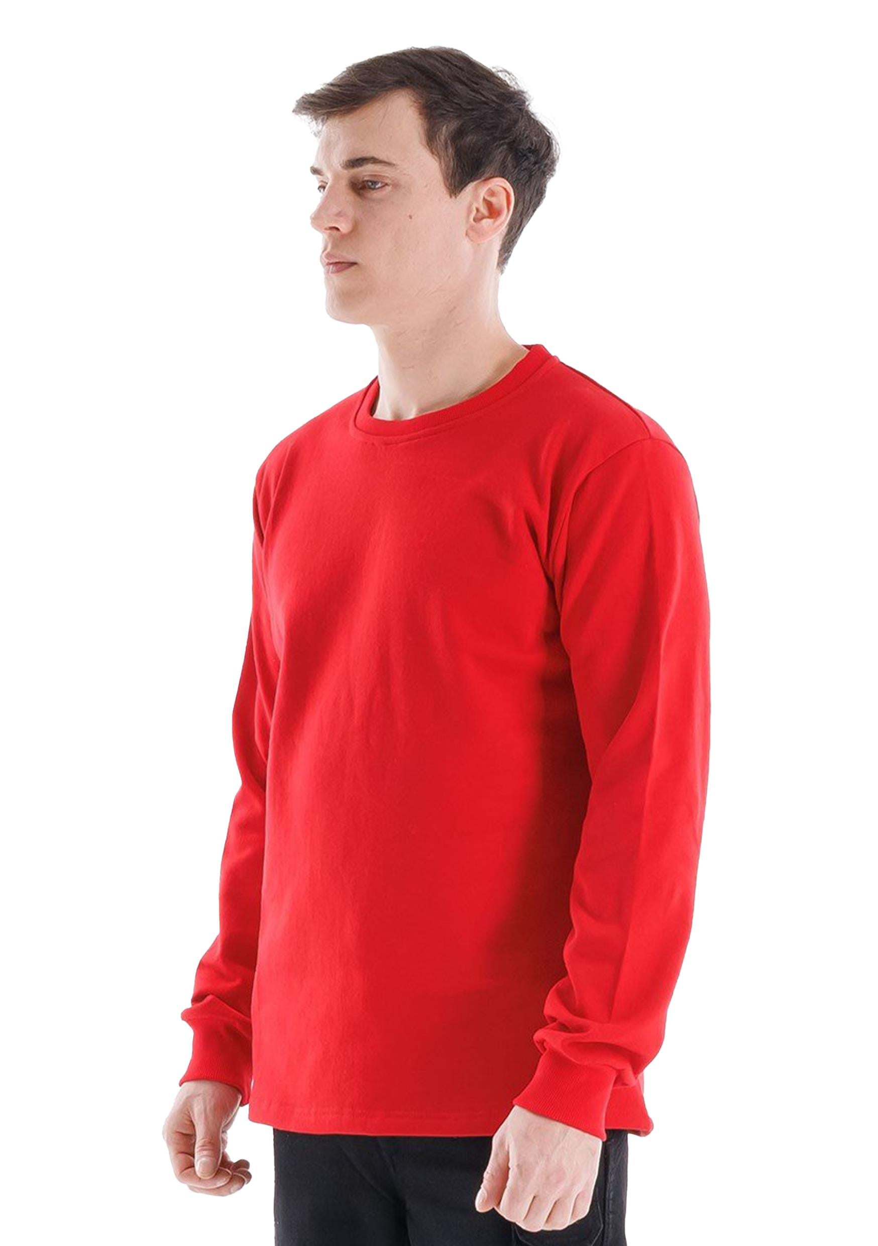 Regular Bisiklet Yaka Sweatshirt Kırmızı